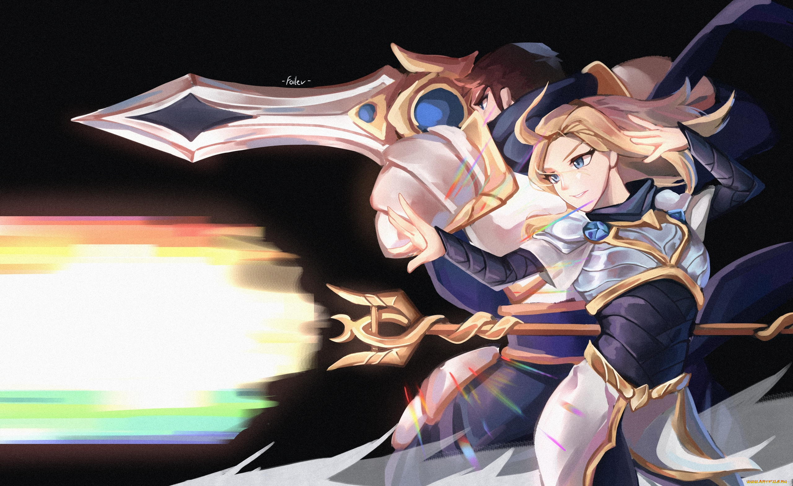 видео, игры, league, of, legends, garen, lux