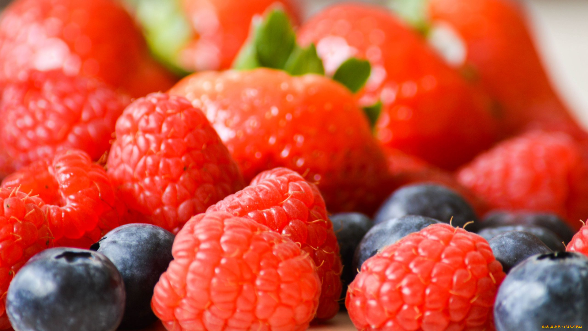 еда, фрукты, , ягоды, черника, клубника, малина