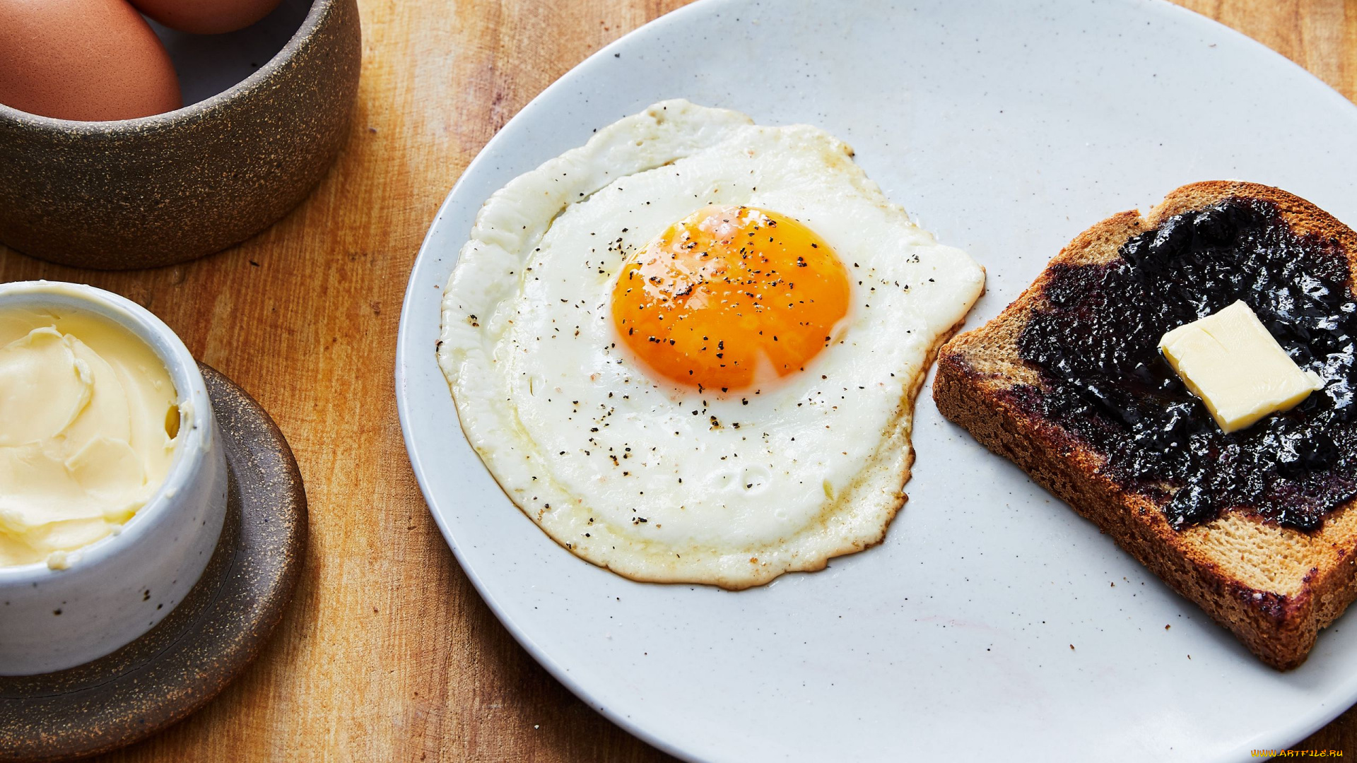 еда, яичные, блюда, яичница
