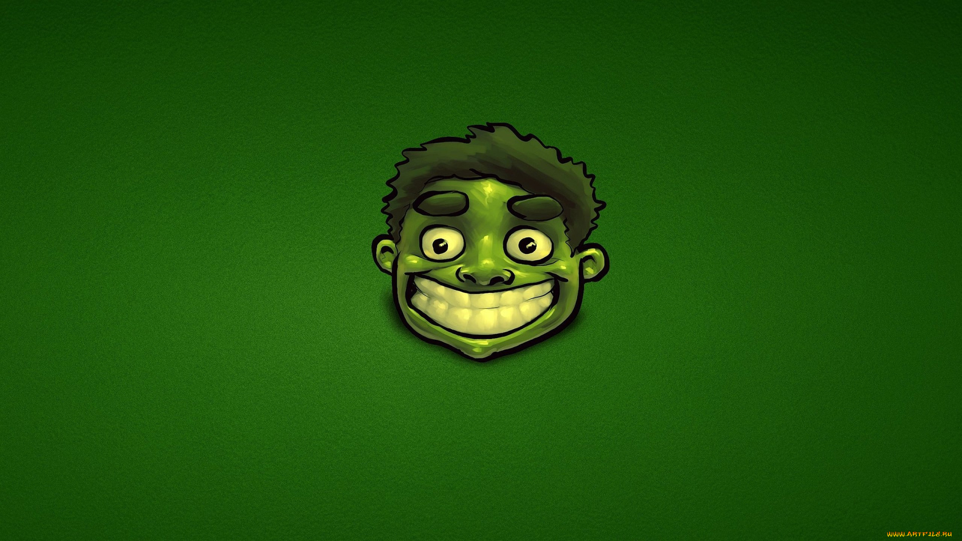 рисованное, минимализм, халк