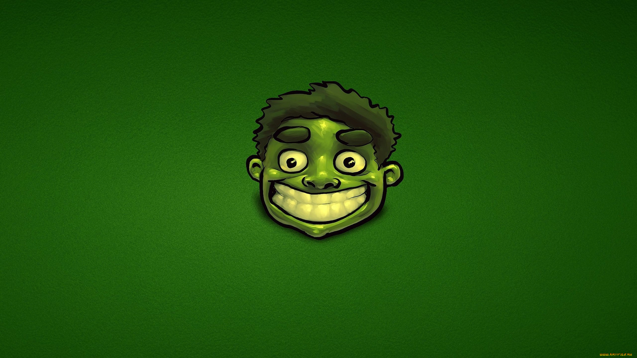 рисованное, минимализм, халк