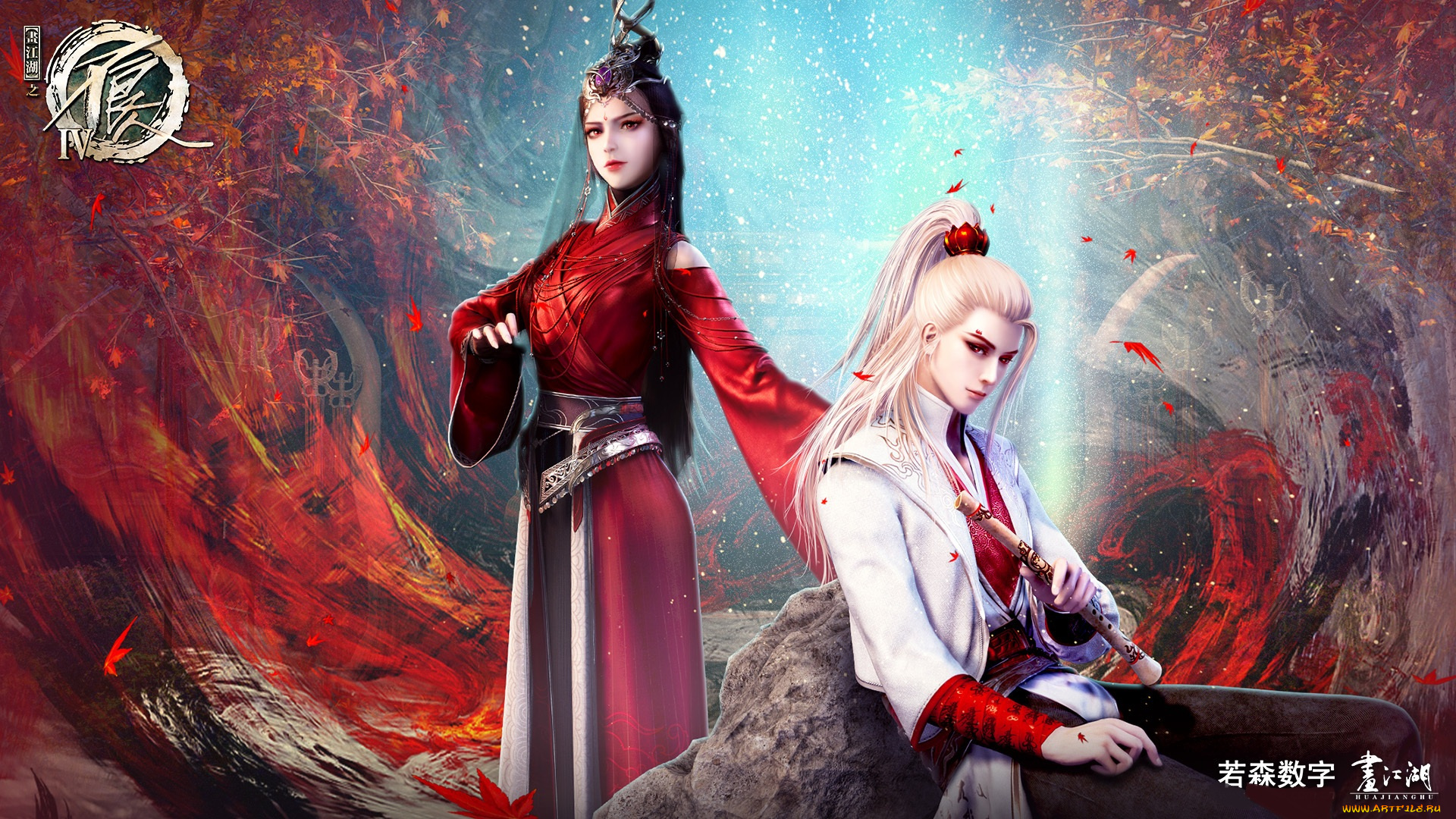 аниме, hua, jianghu, , ling, zhu, hua, jianghu, ling, zhu