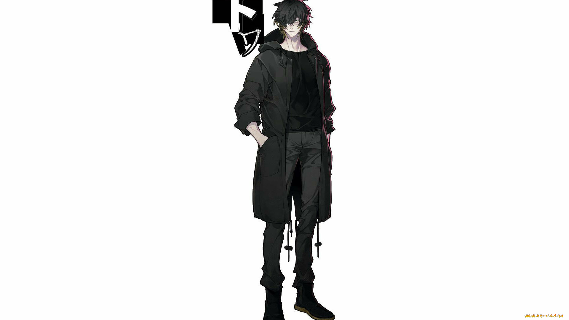 аниме, unknown, , другое, , парень, пальто