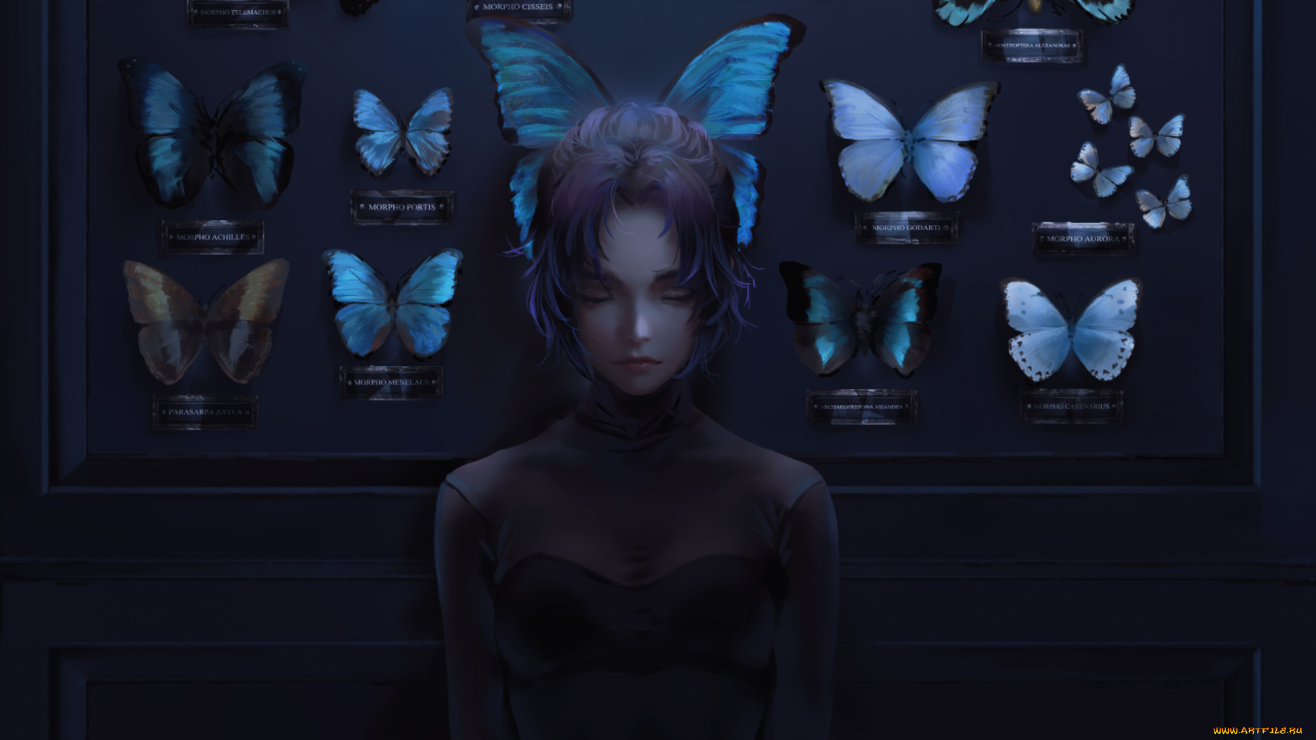 клинок, рассекающий, демонов, аниме, demon, slayer, , kimetsu, no, yaiba, demon, slayer, kimetsu, no, yaiba, девушка, взгляд, хашера, kochou, shinobu, бабочки