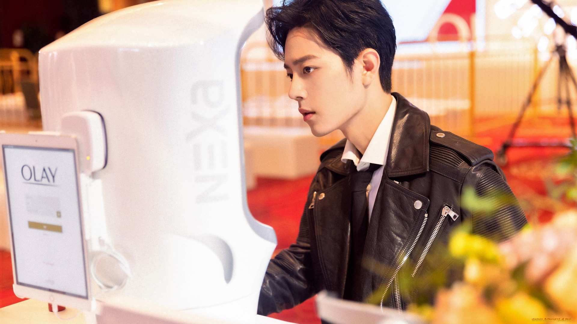 мужчины, xiao, zhan, актер, куртка, галстук