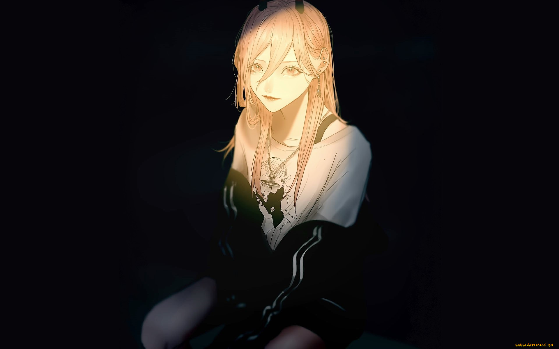 аниме, unknown, , другое, , девочка, свитер