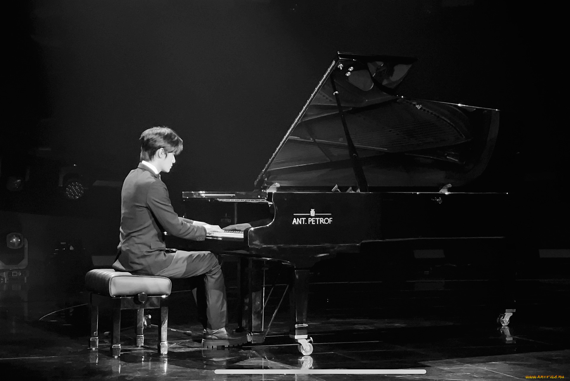 мужчины, liu, haikuan, актер, рояль