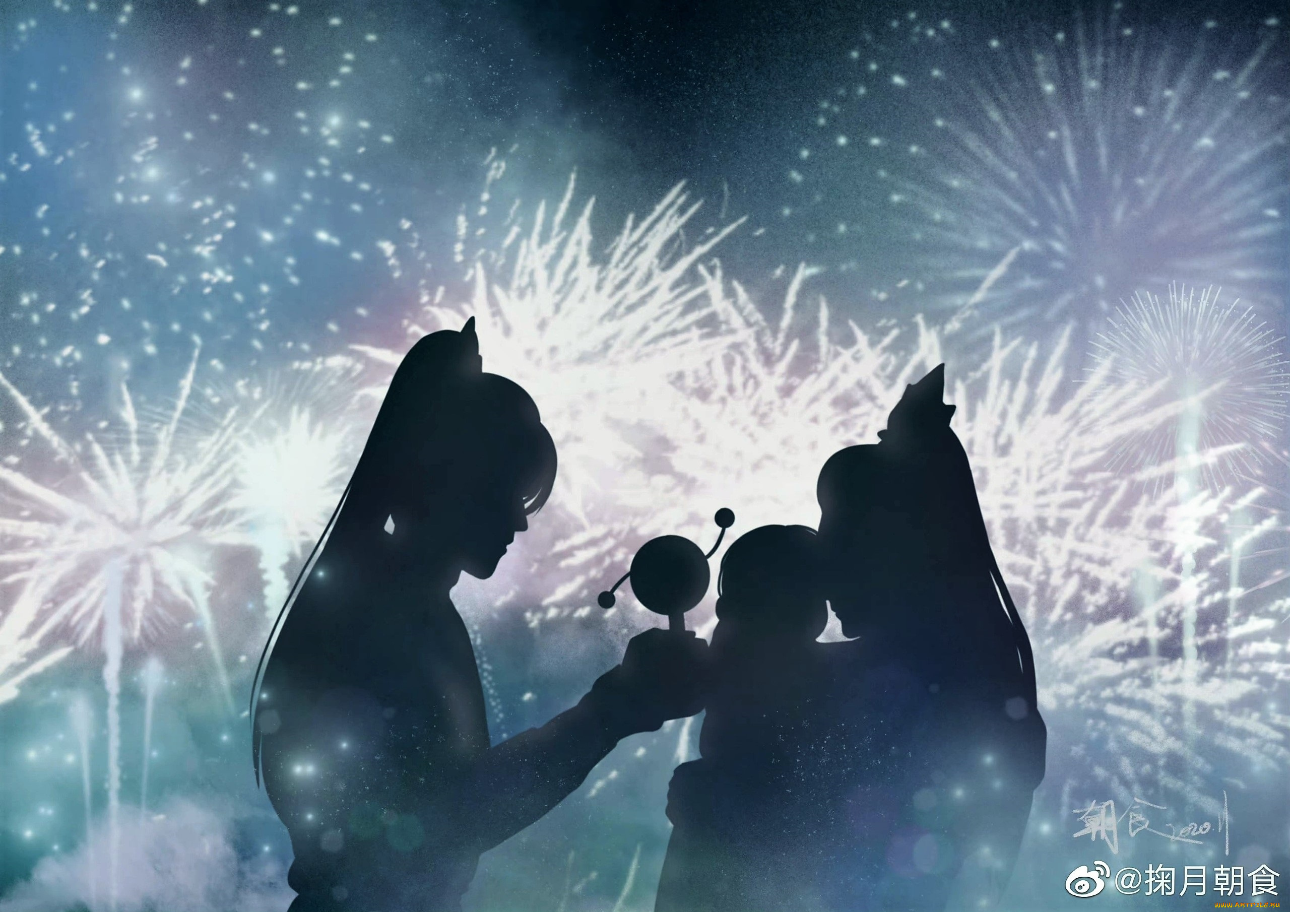 аниме, mo, dao, zu, shi, вэй, усянь, лань, ванцзи, ребенок, игрушка, фейерверк