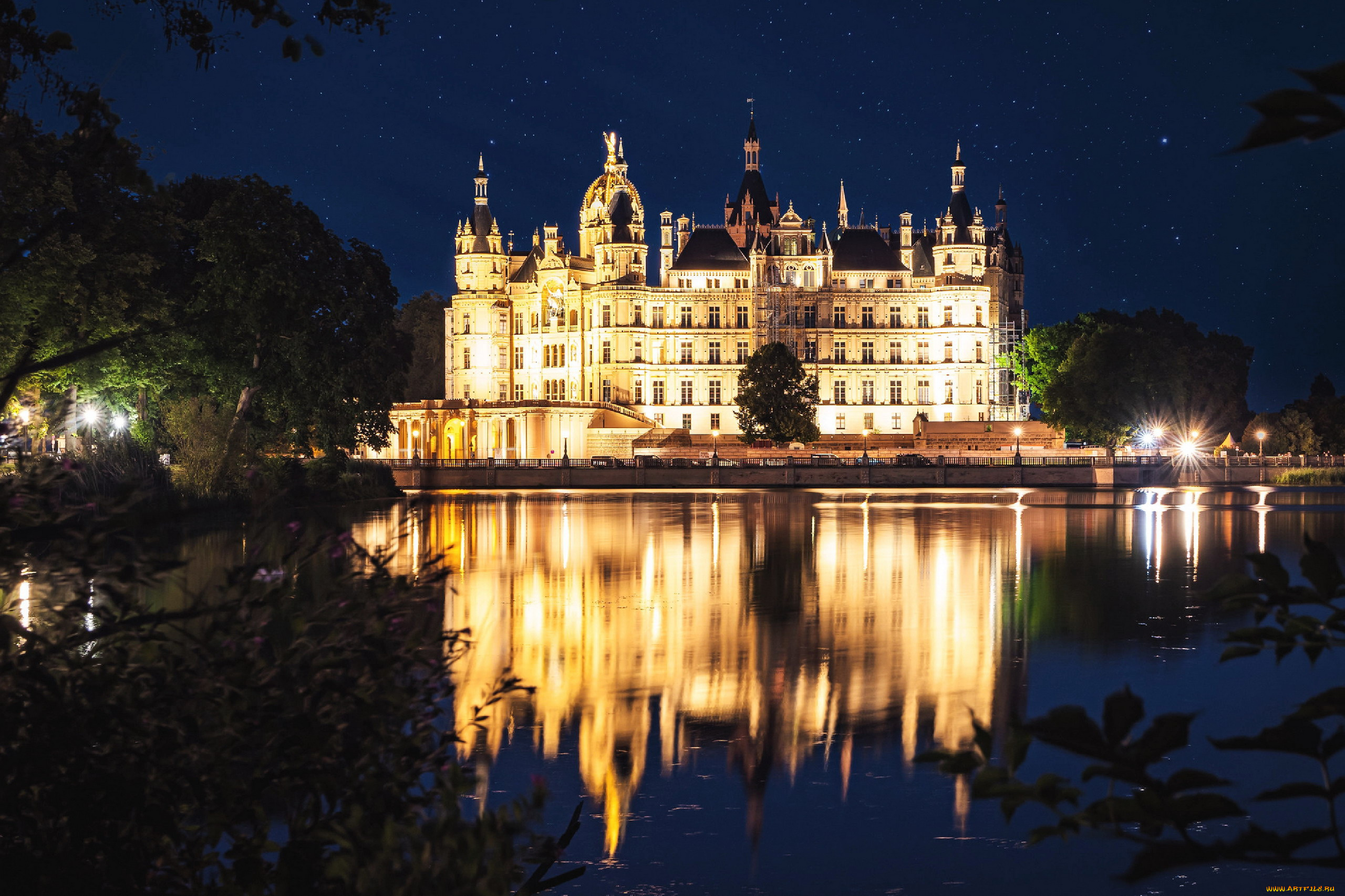 schwerin, castle, germany, города, замок, шверин, , германия, schwerin, castle