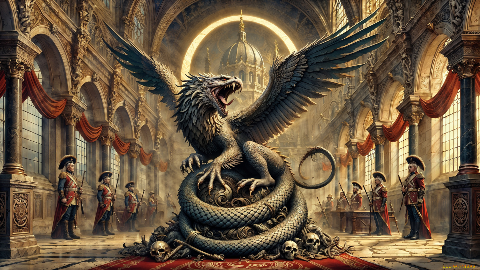 фэнтези, драконы, существо