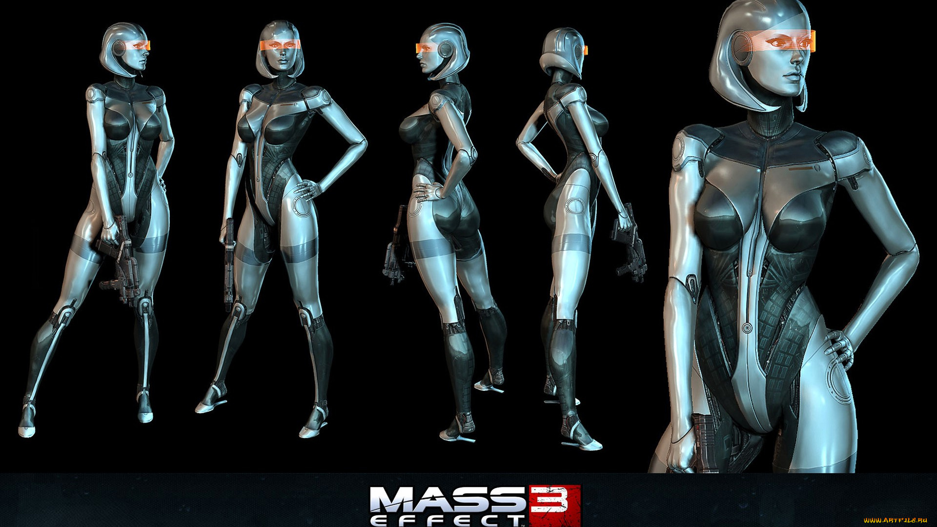 видео, игры, mass, effect, 3, девушка, ракурсы