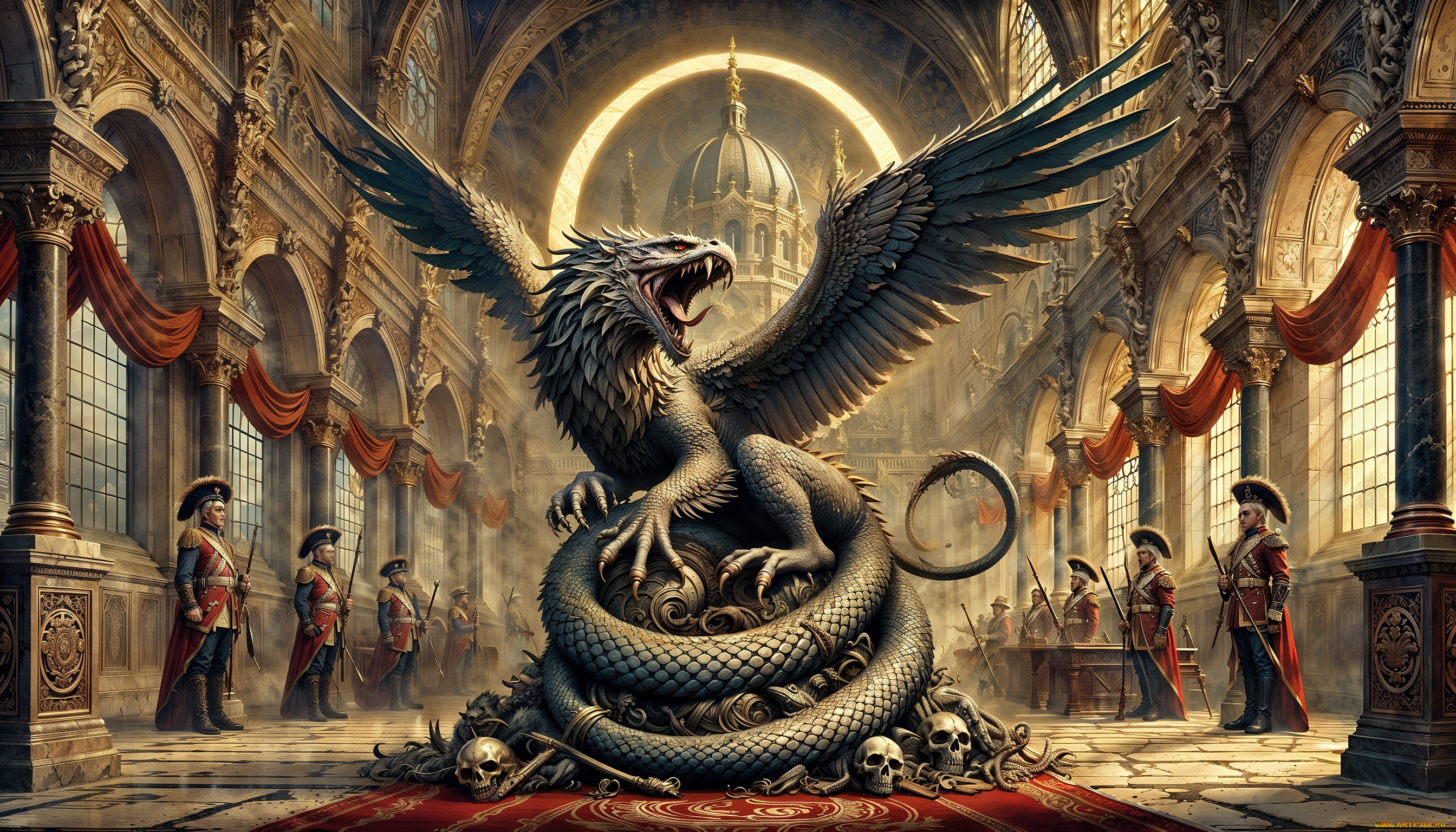 фэнтези, драконы, существо