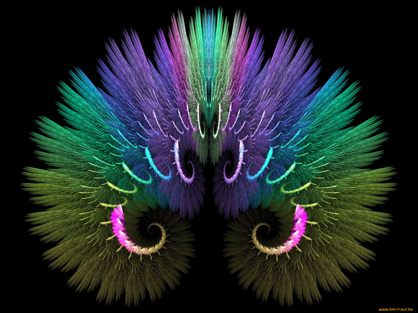 3д, графика, fractal, фракталы, фон, узор, абстракция, тёмный