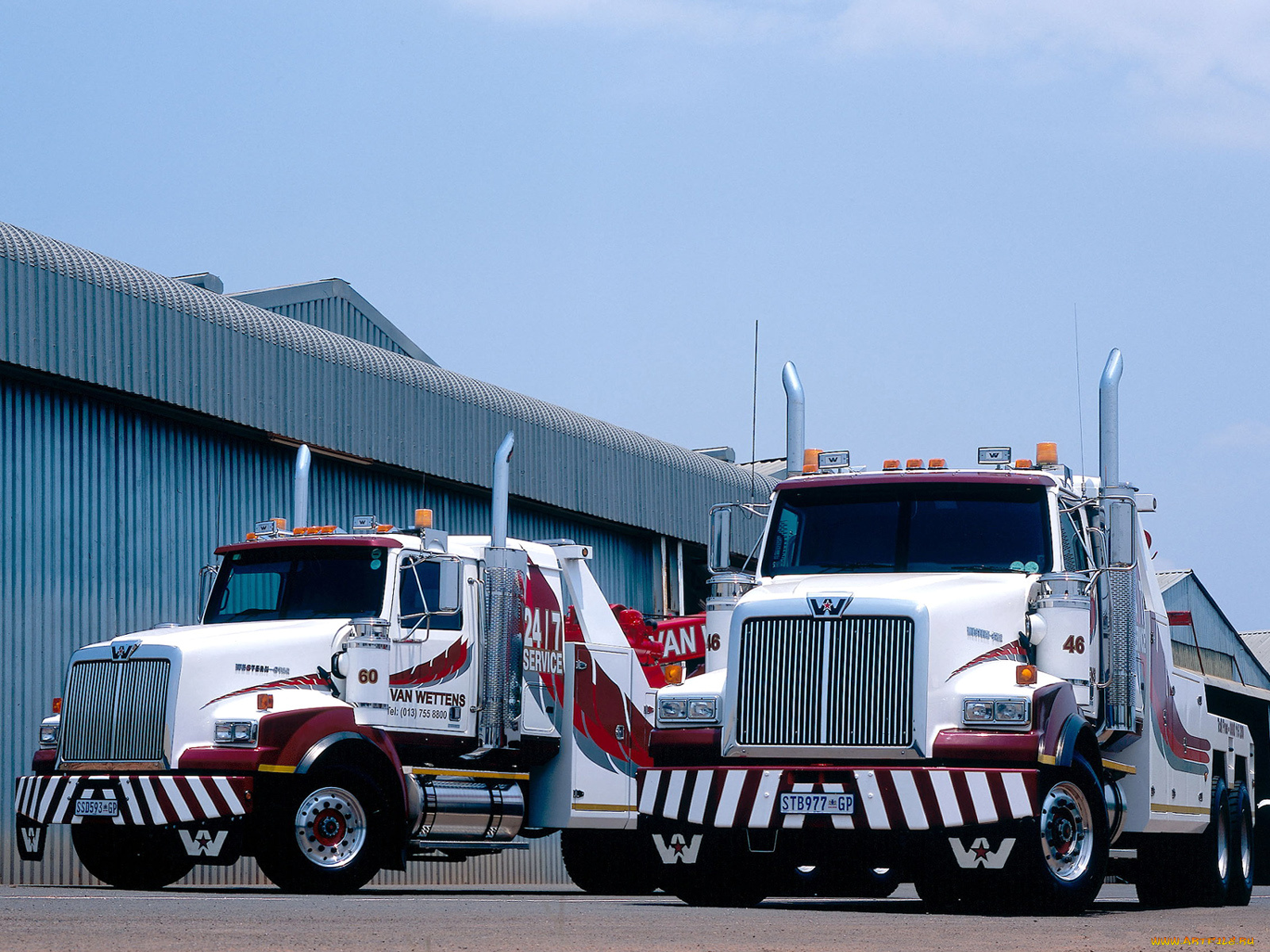 western, star, 4964sx, 6x4, wrecker, автомобили