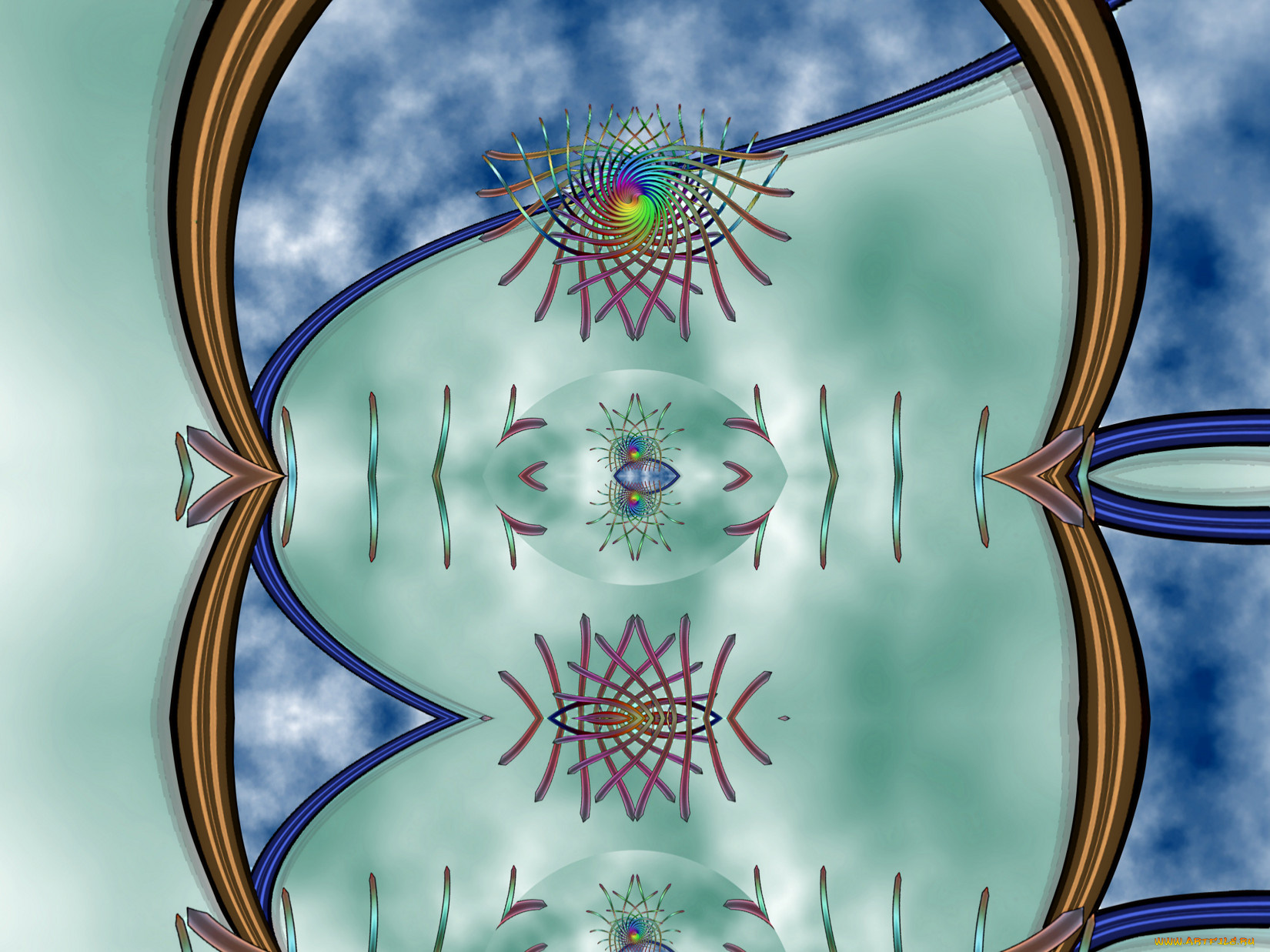 3д, графика, fractal, фракталы, узор, абстракция