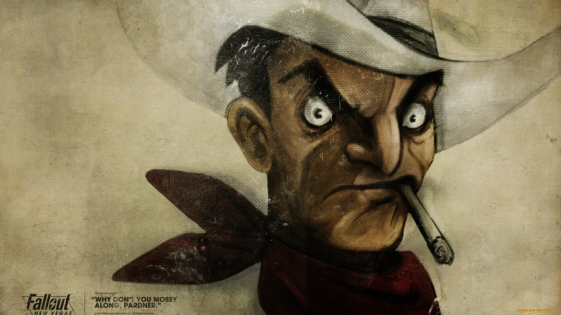 cowboy, видео, игры, fallout, new, vegas