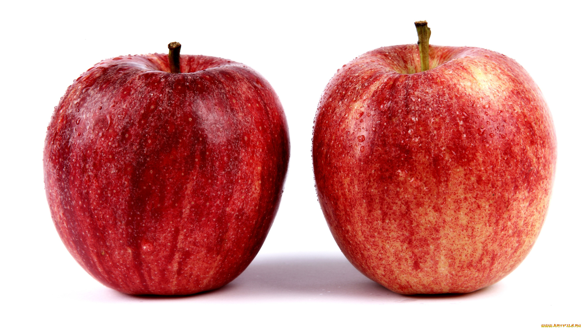 еда, Яблоки, красный, капли