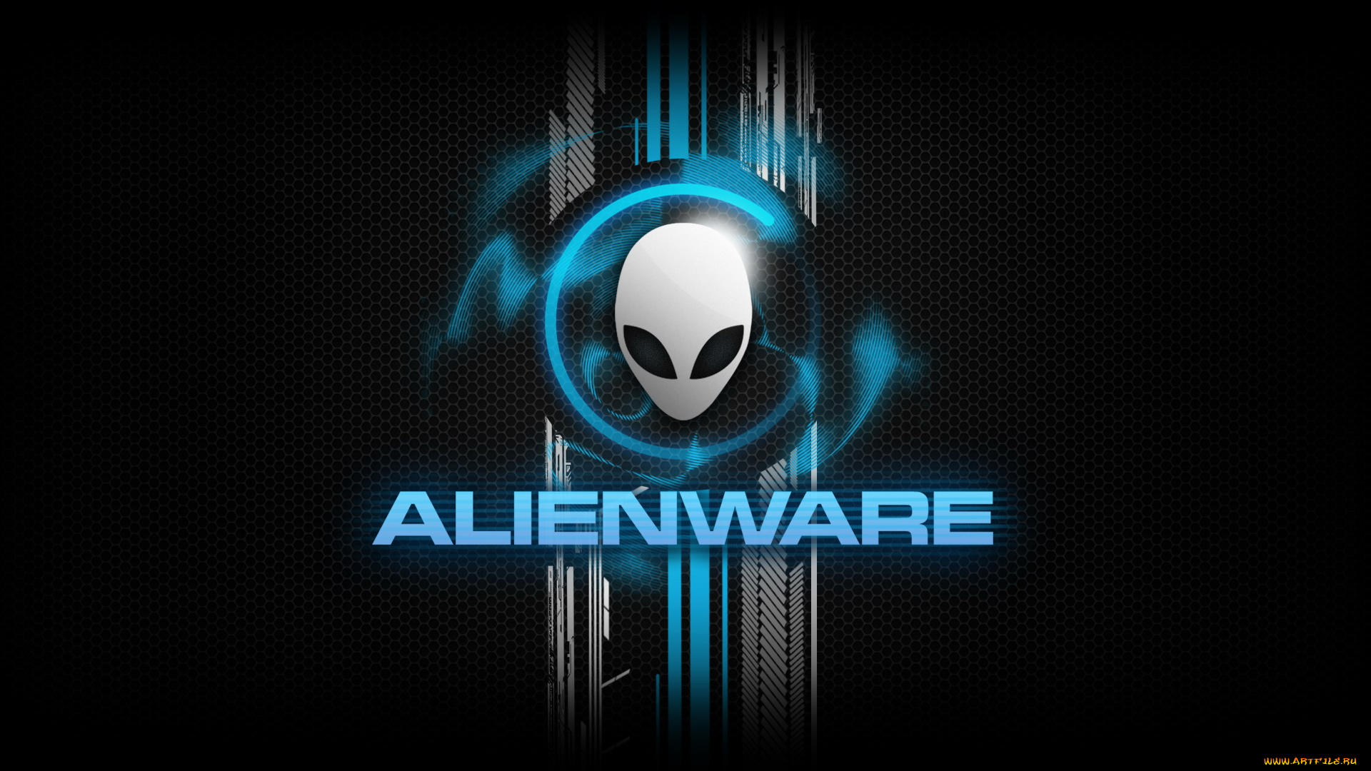 компьютеры, alienware, маска, тёмный
