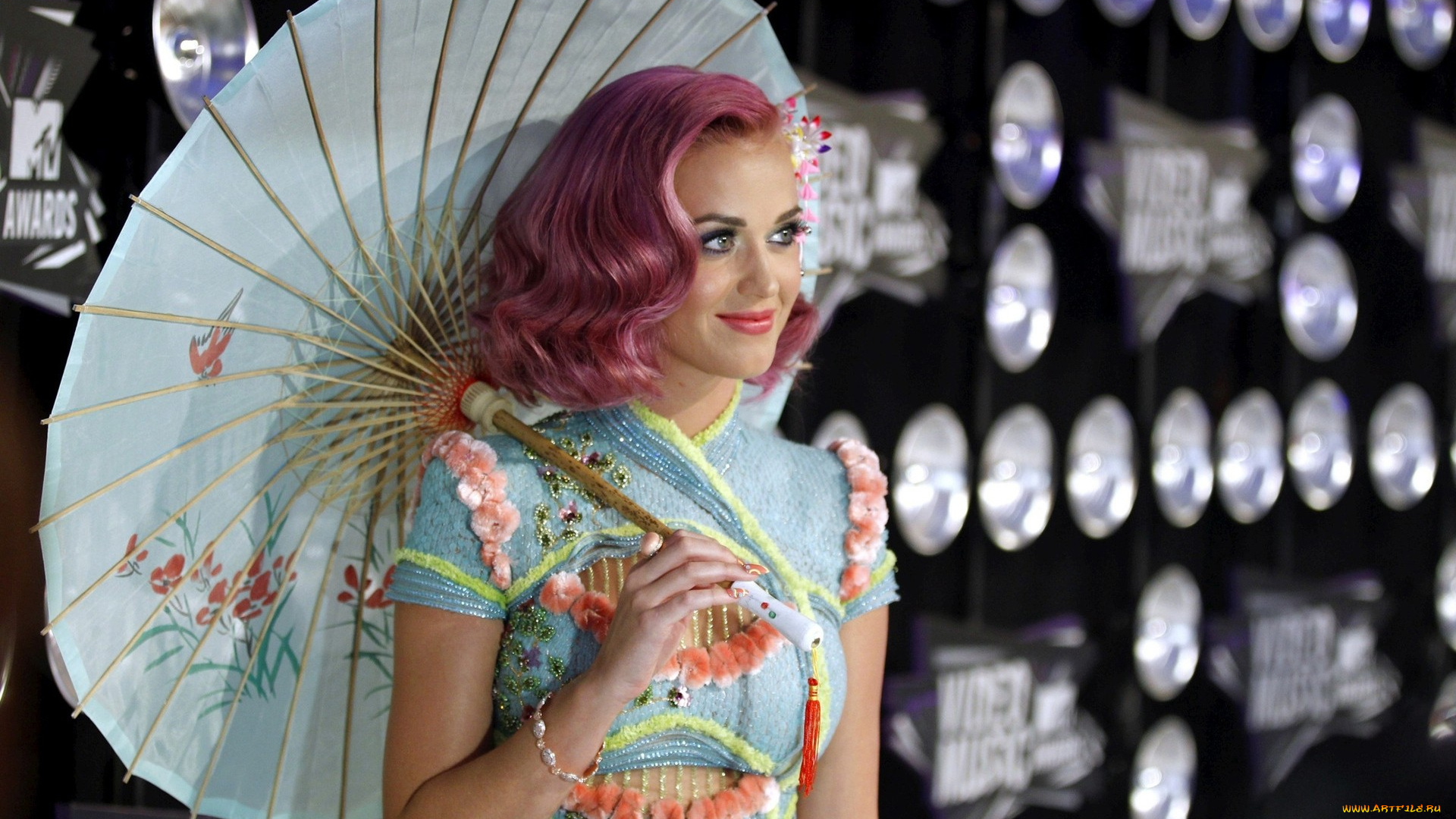 музыка, katy, perry, зонтик, певица, волосы
