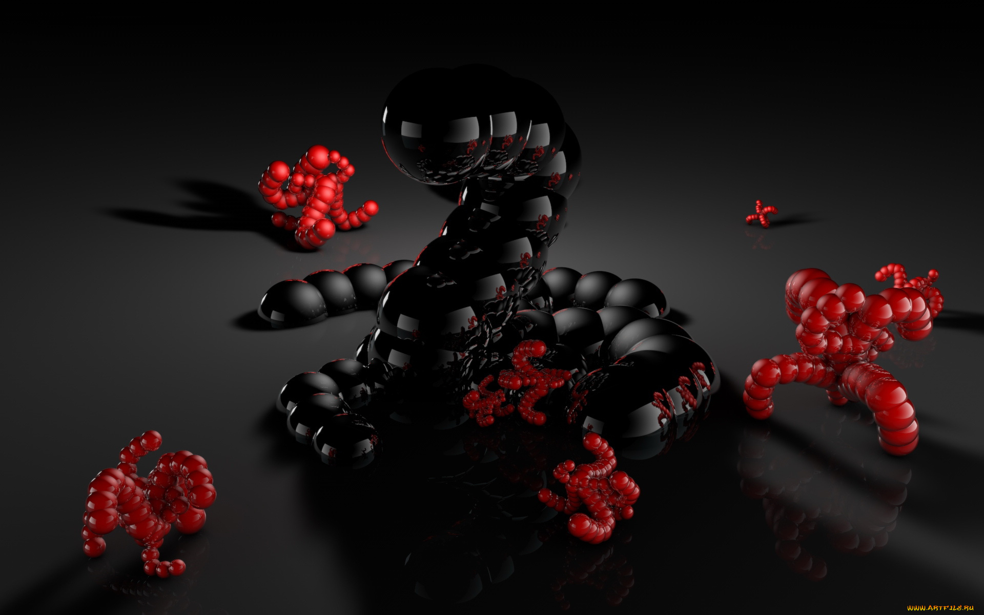 3д, графика, fractal, фракталы, абстракция