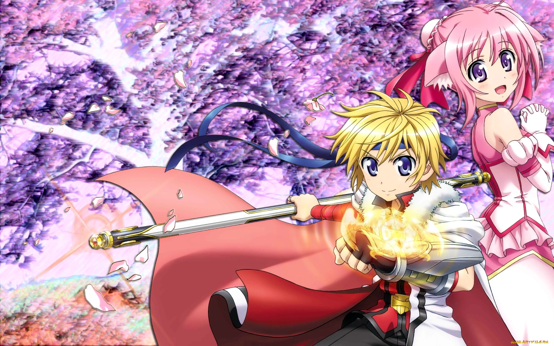 аниме, dog, days, девушки