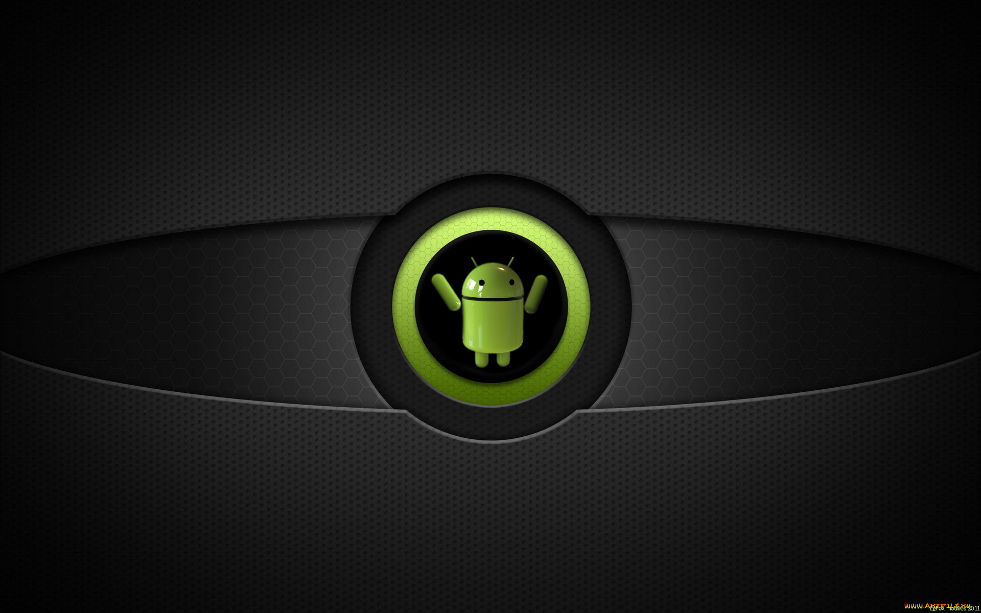 компьютеры, android, тёмный, сетка, логотип