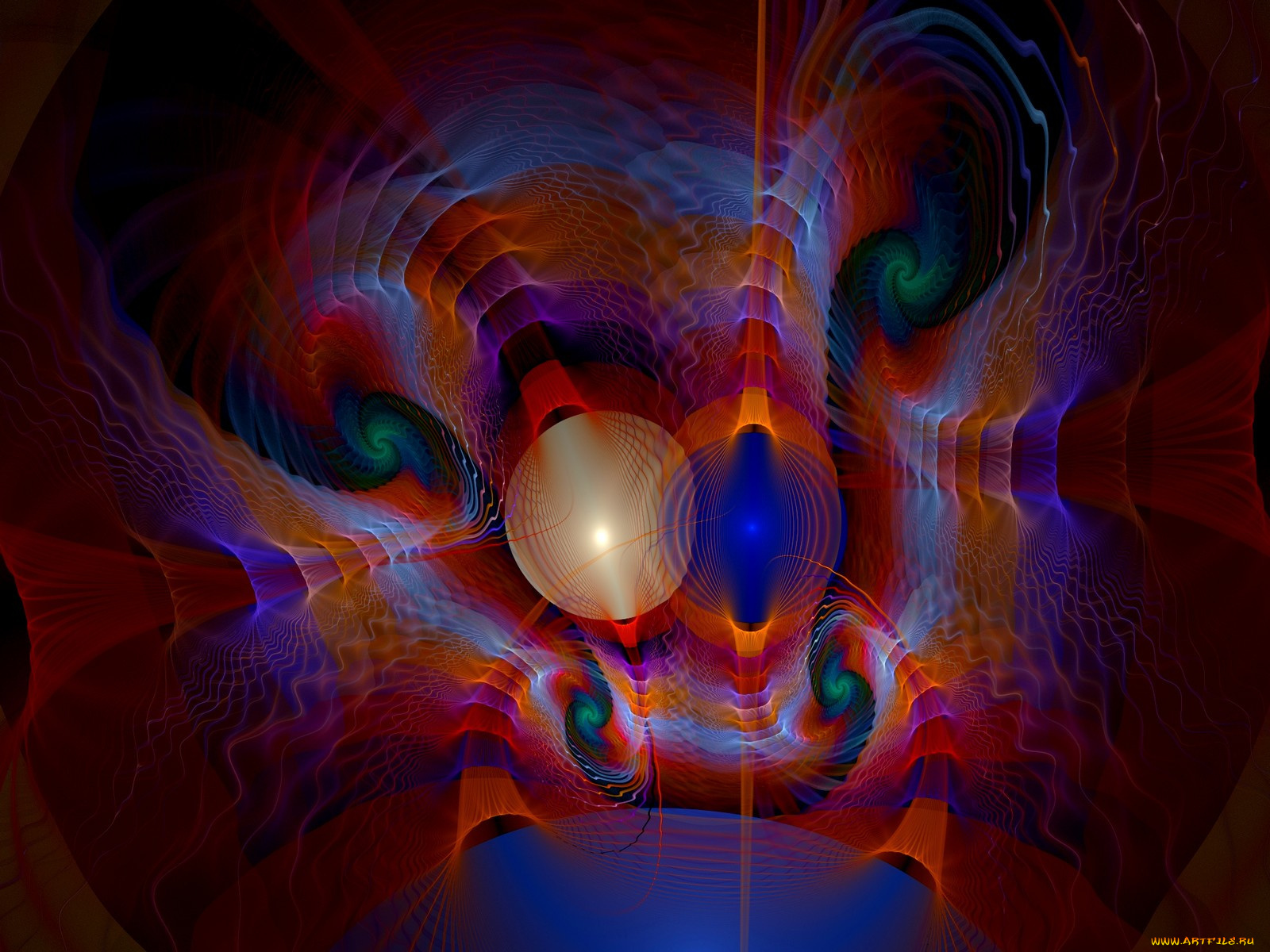 3д, графика, fractal, фракталы, цвета, узор, фон