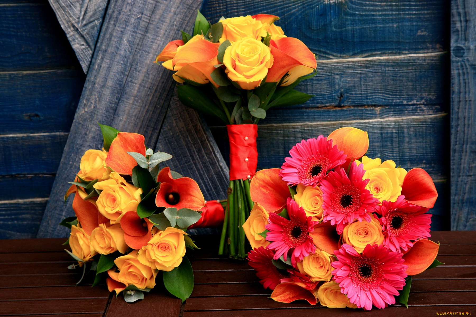 цветы, букеты, композиции, герберы, розы, каллы