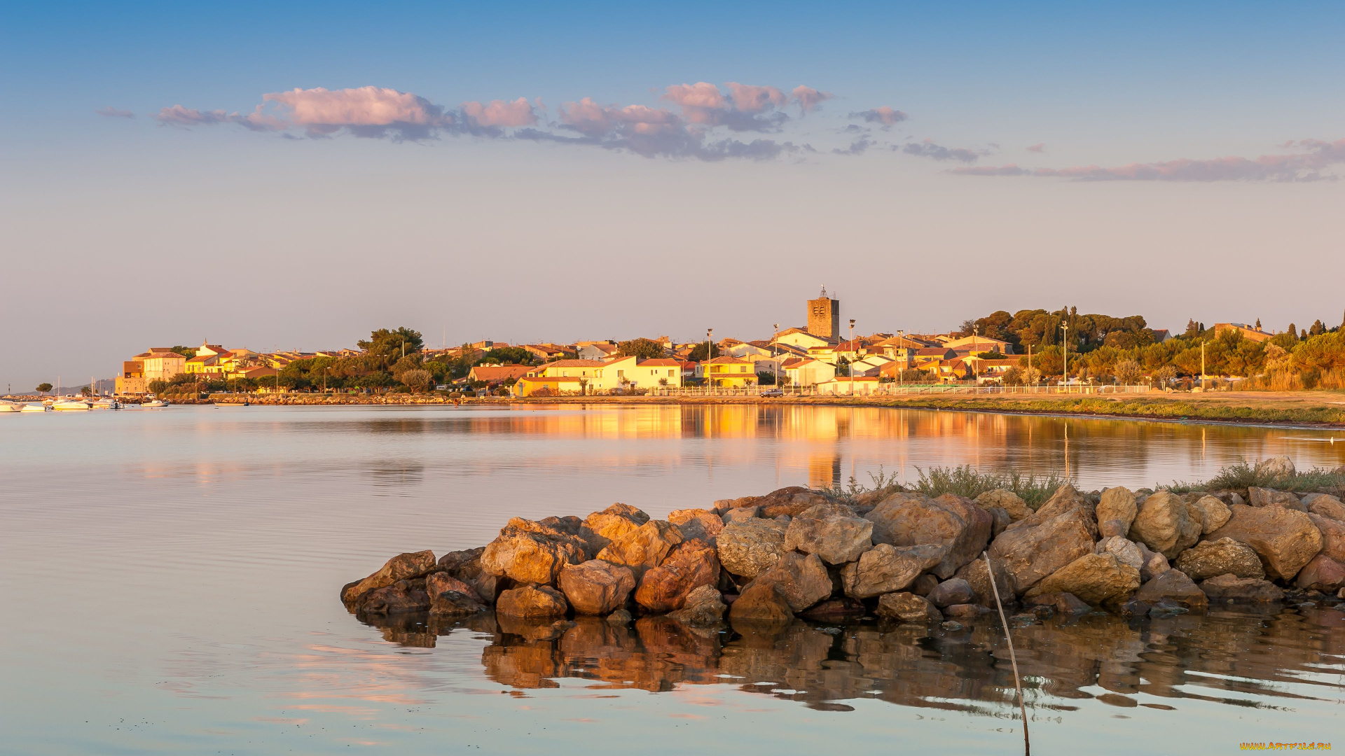 meze, france, города, пейзажи, побережье, море, мёз, франция
