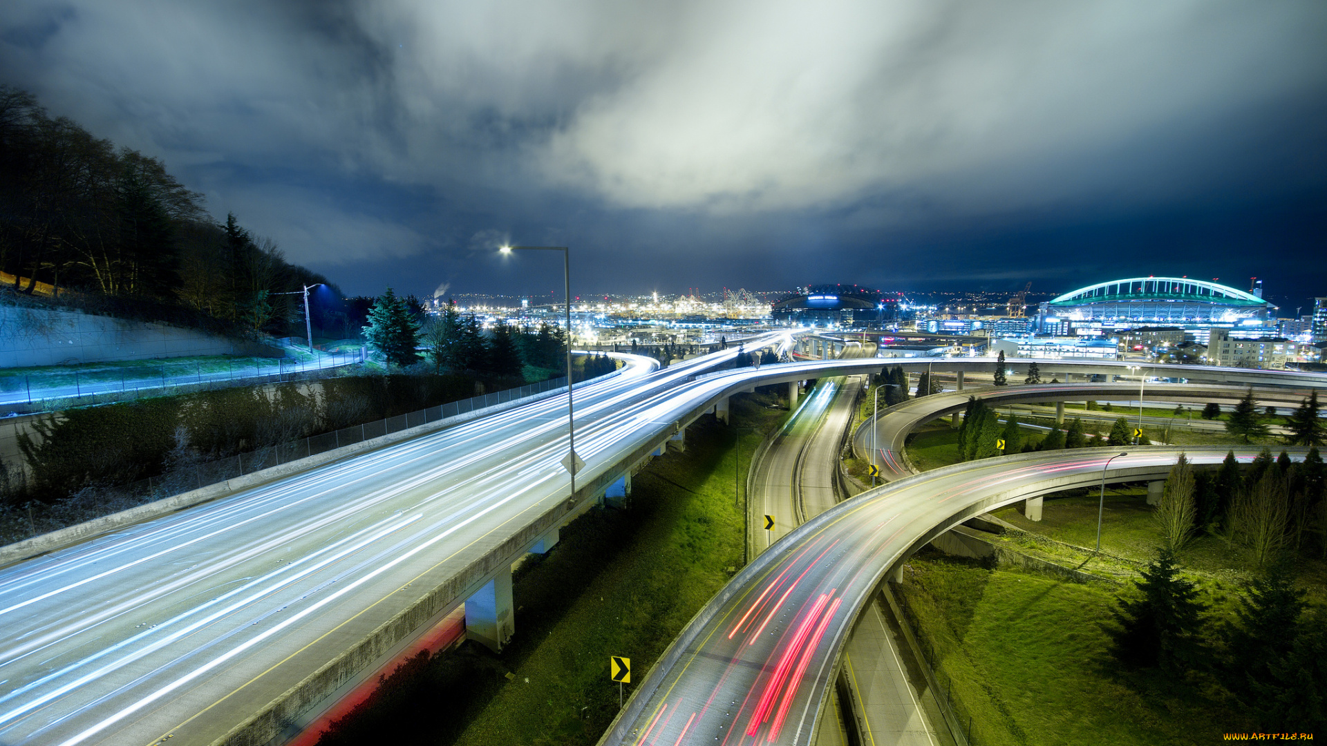 разное, транспортные, средства, магистрали, эстакада, трасса, шоссе