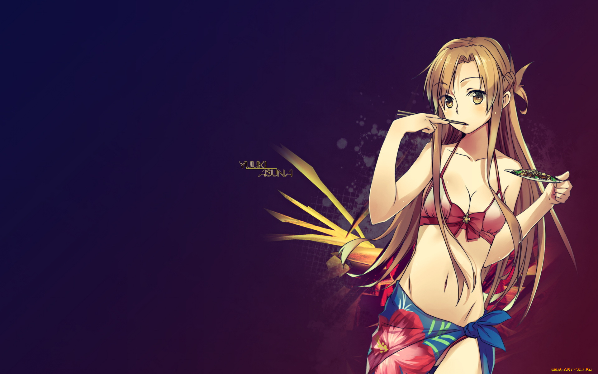 аниме, sword, art, online, девушка