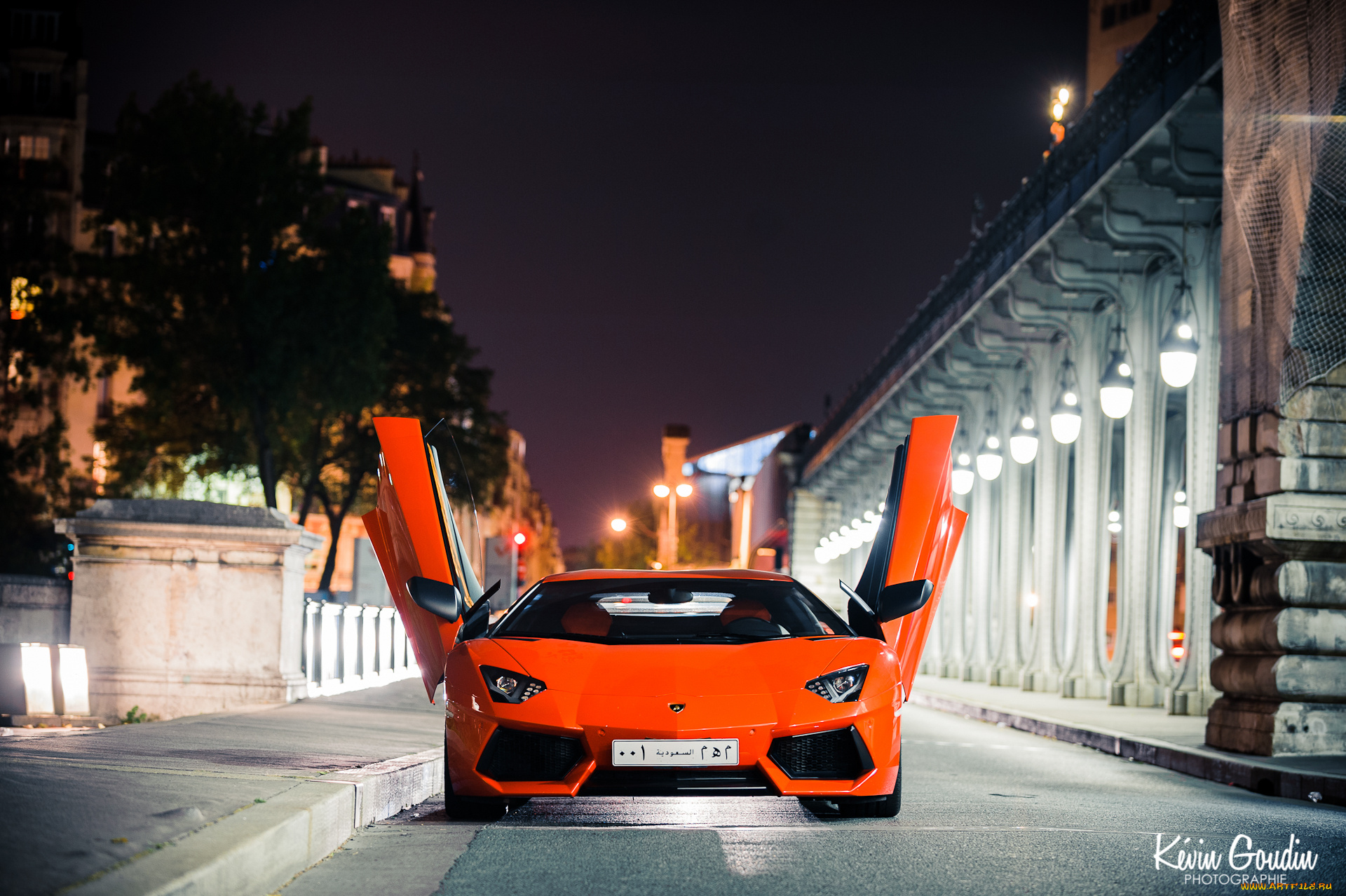 автомобили, lamborghini, авто, ночь