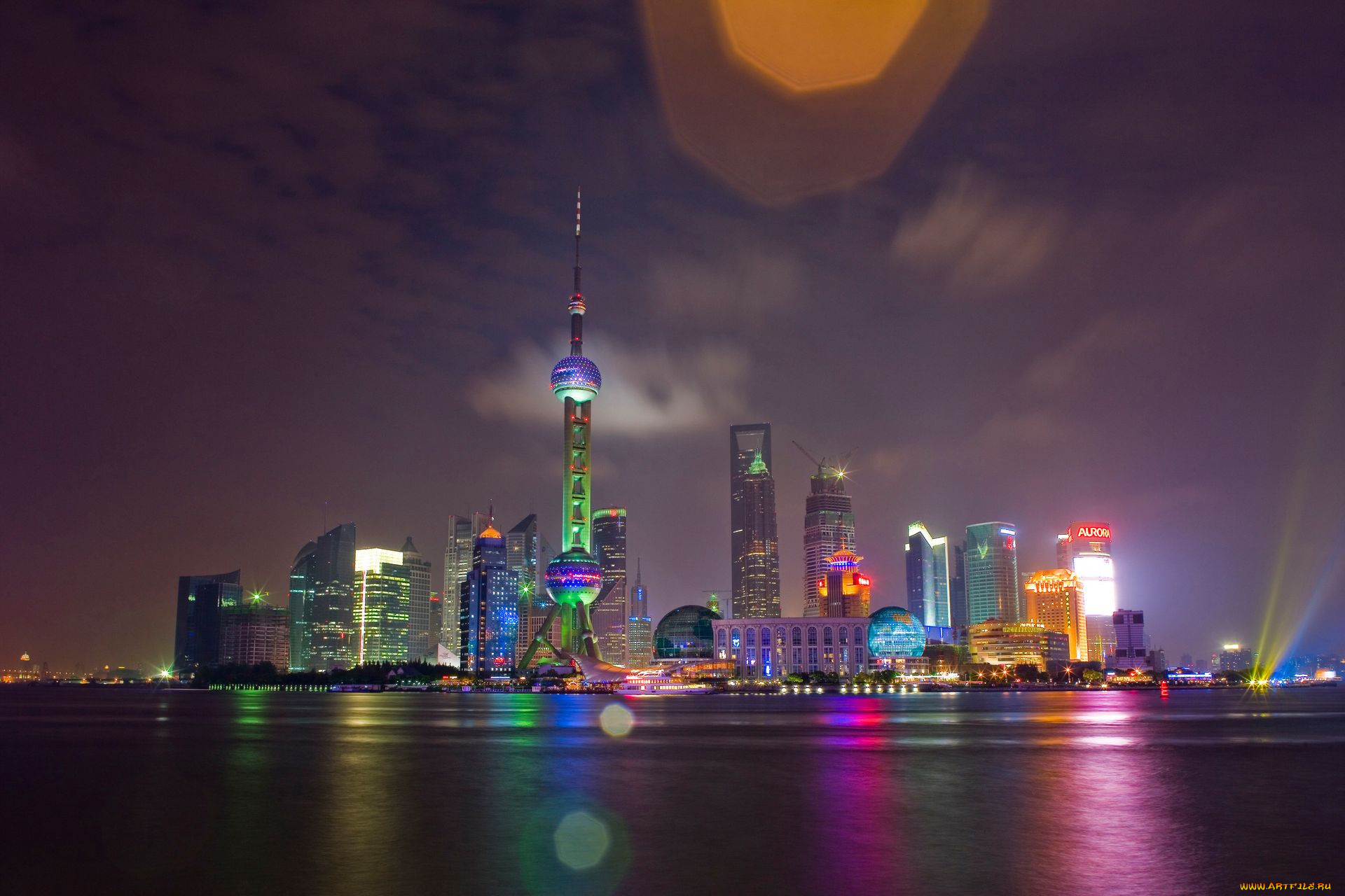 города, шанхай, китай