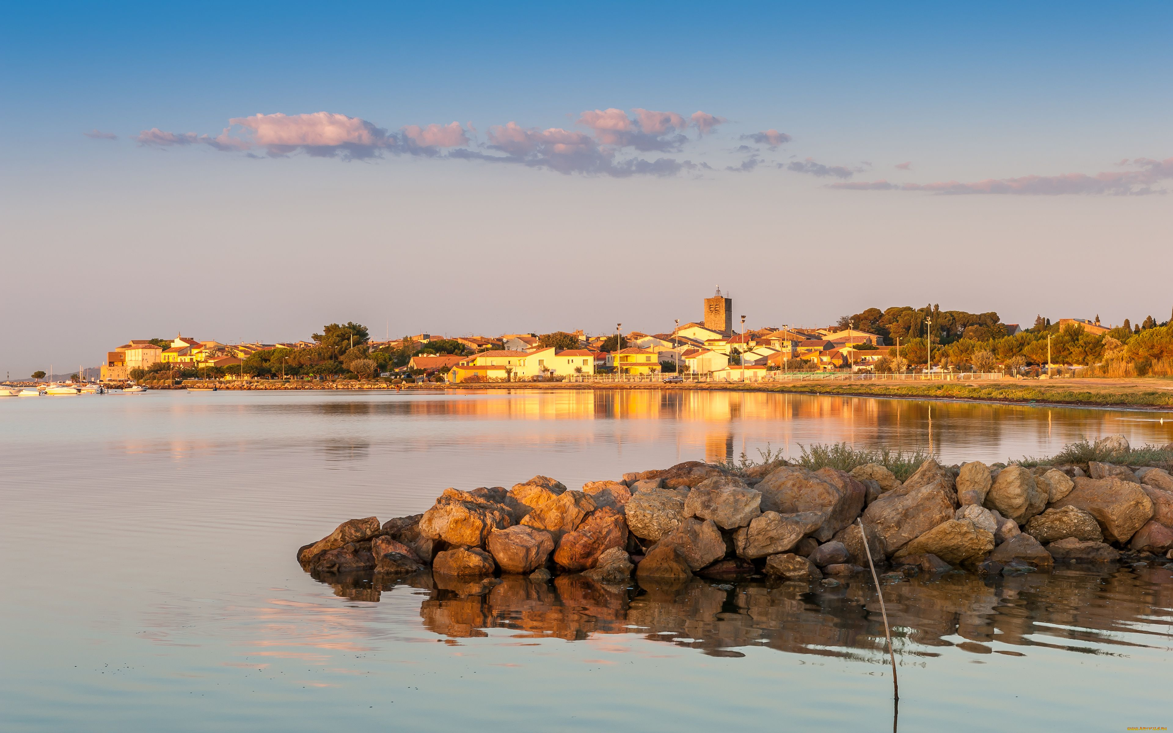 meze, france, города, пейзажи, побережье, море, мёз, франция