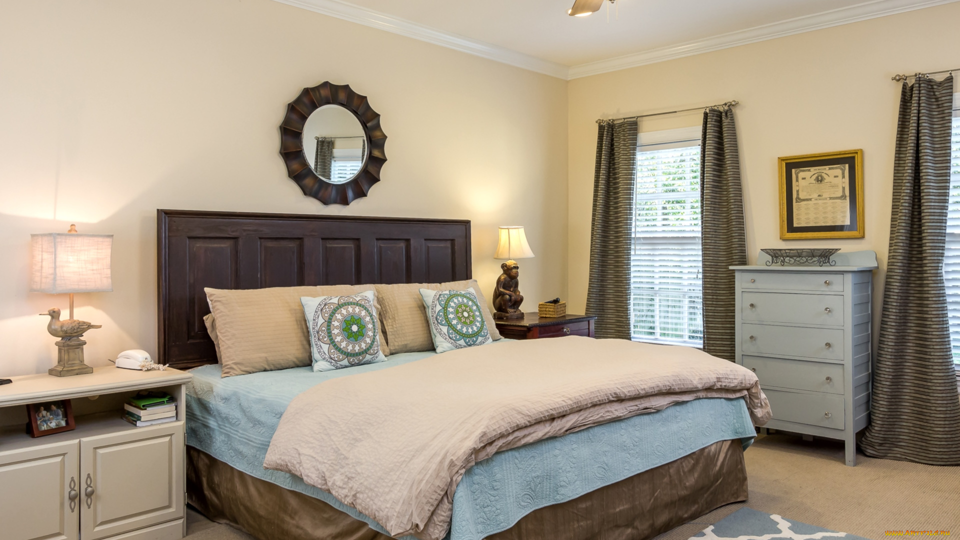 интерьер, спальня, кровать