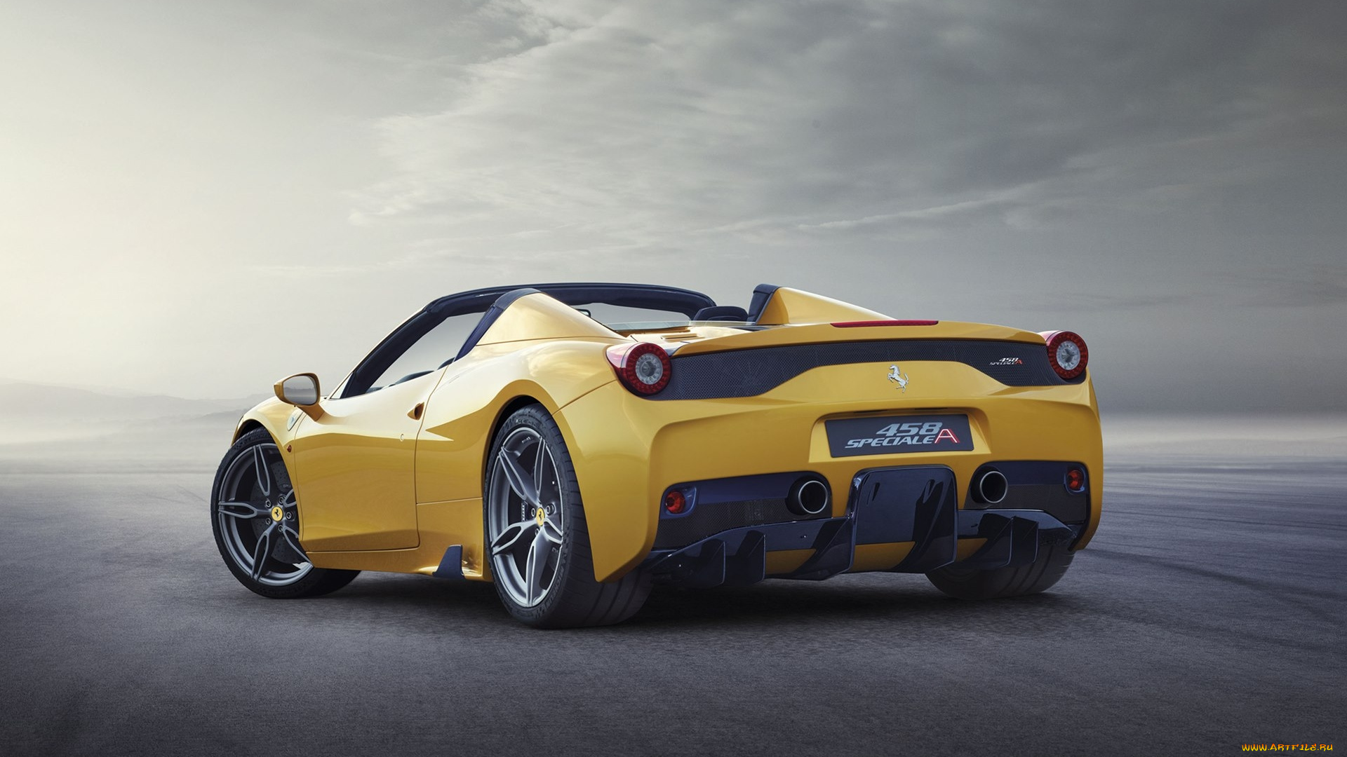 автомобили, ferrari, желтый, 2015г, 458, speciale, a