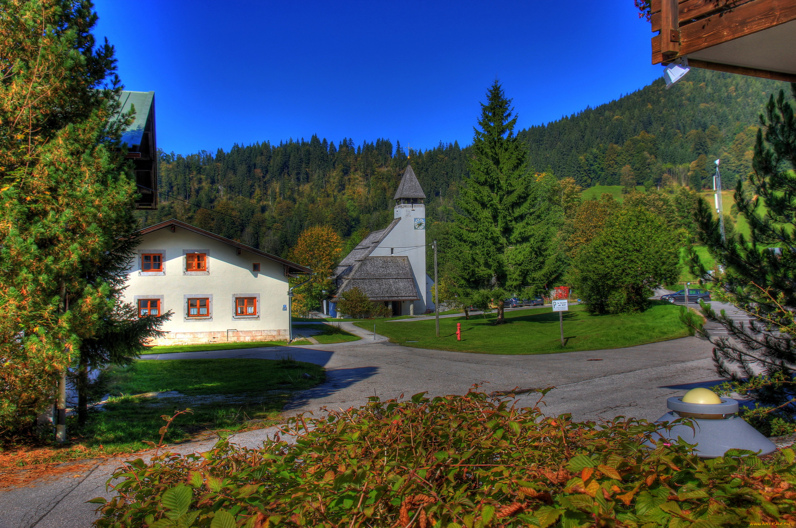 берхтесгаден, германия, города, -, улицы, , площади, , набережные, германия, берхтесгаден, пейзаж, улица, дома