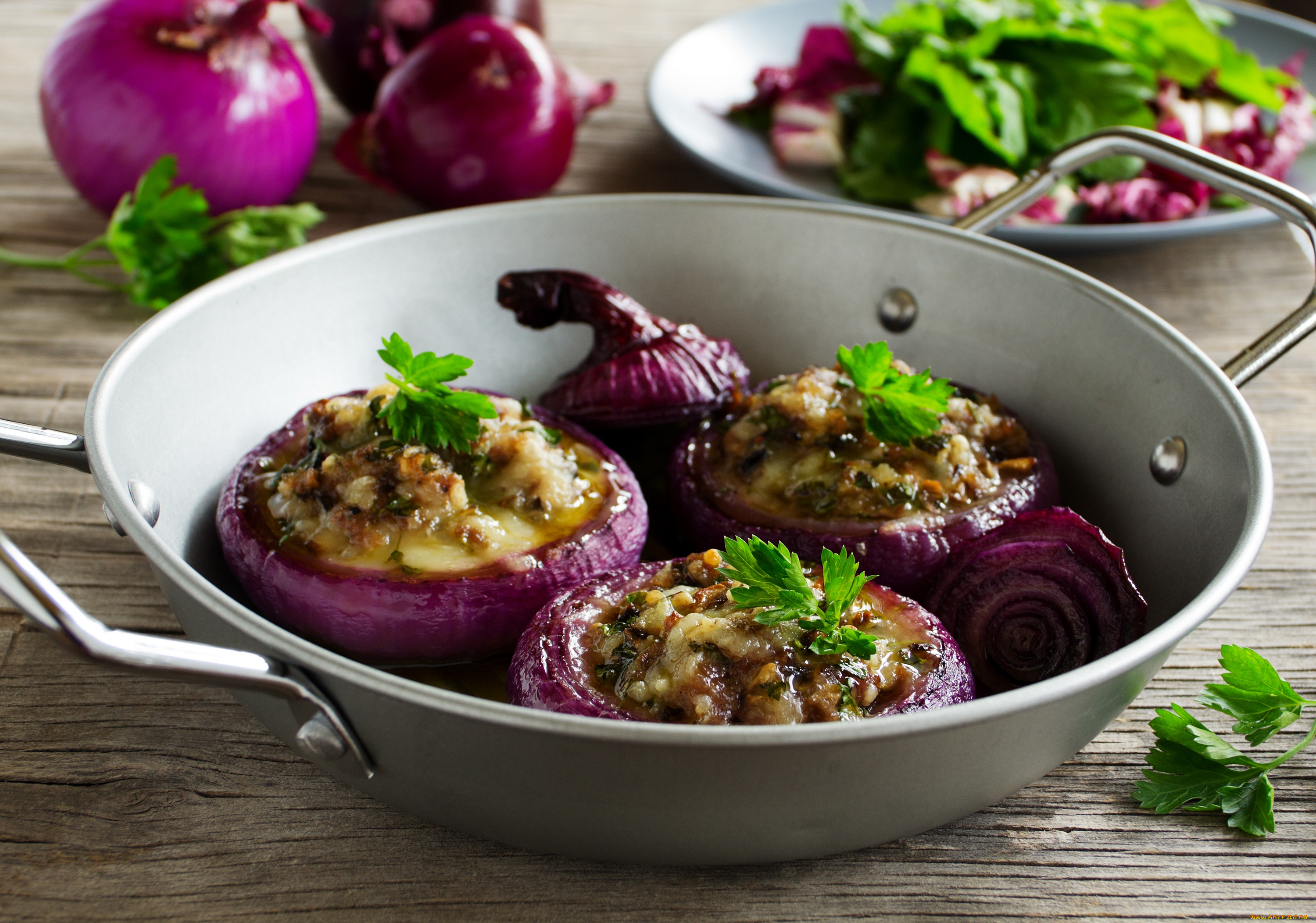 еда, вторые, блюда, зелень, лук, мясо