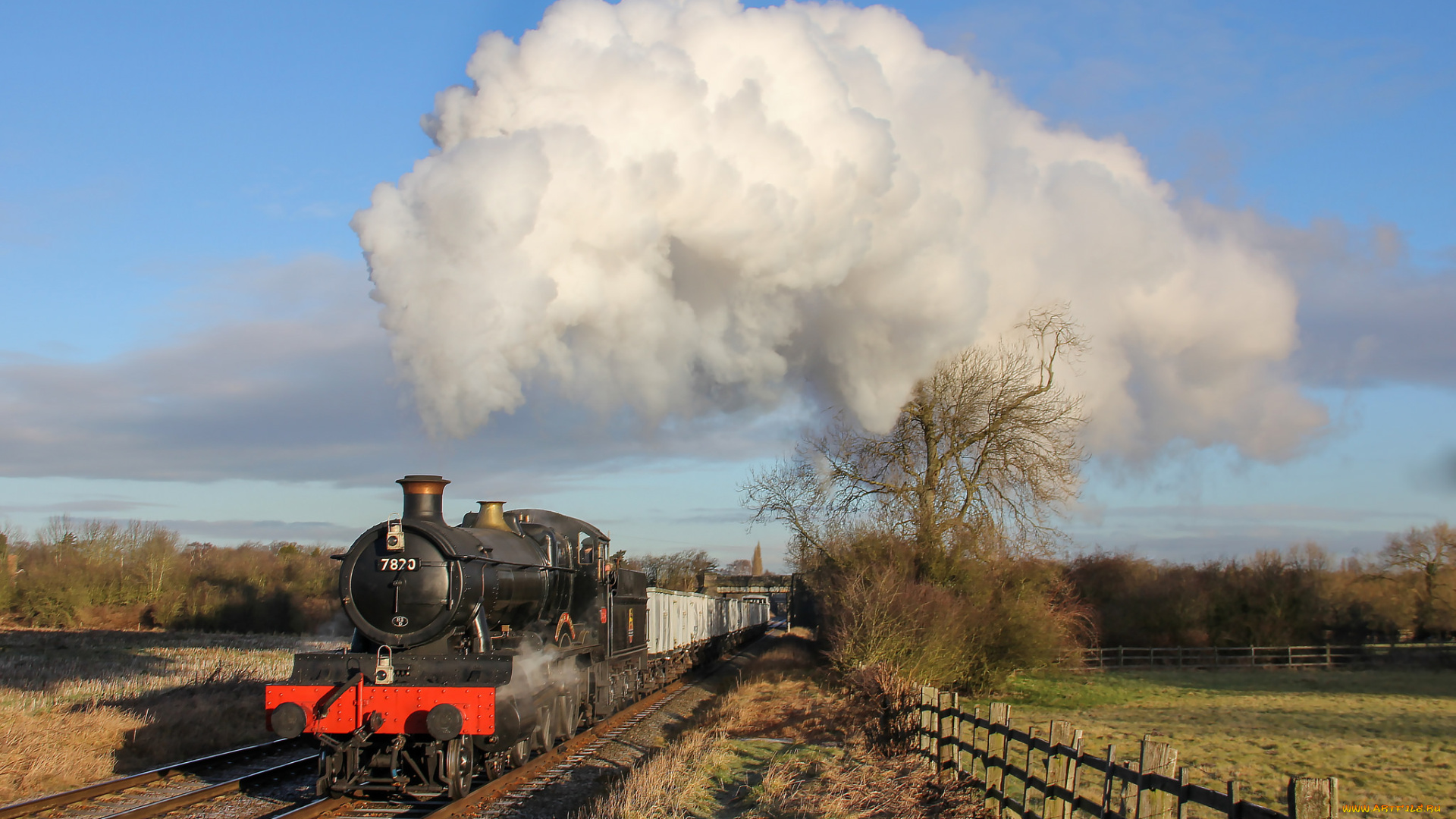 техника, паровозы, железная, дорога, рельсы, паровоз
