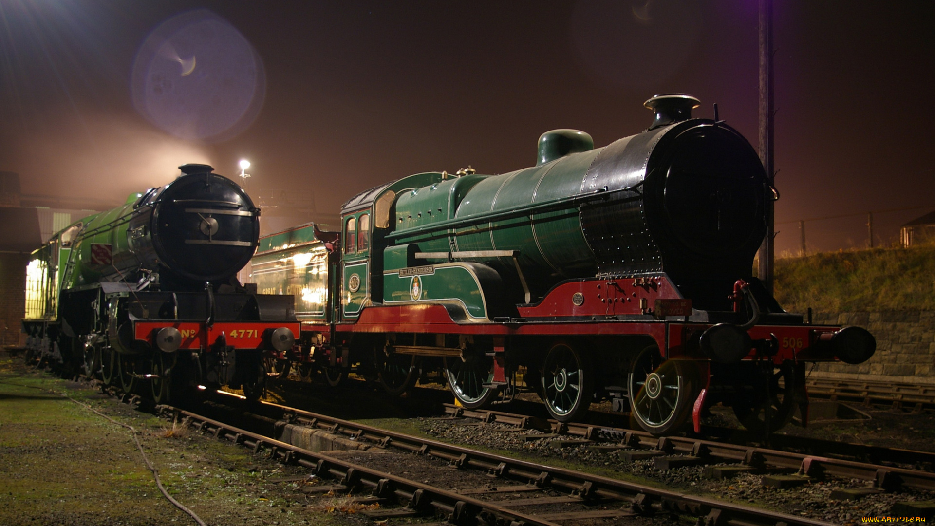 техника, паровозы, железная, дорога, рельсы, паровоз