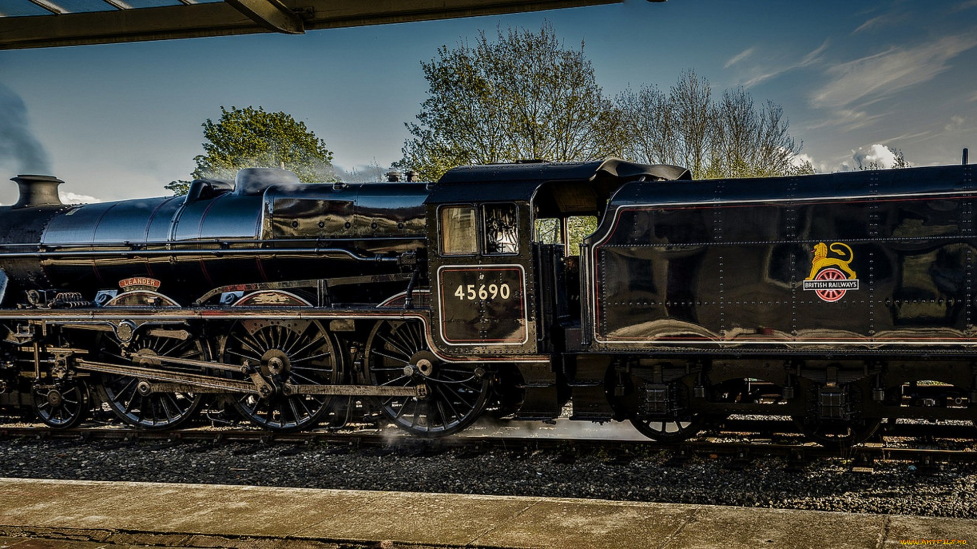 техника, паровозы, железная, дорога, рельсы, паровоз