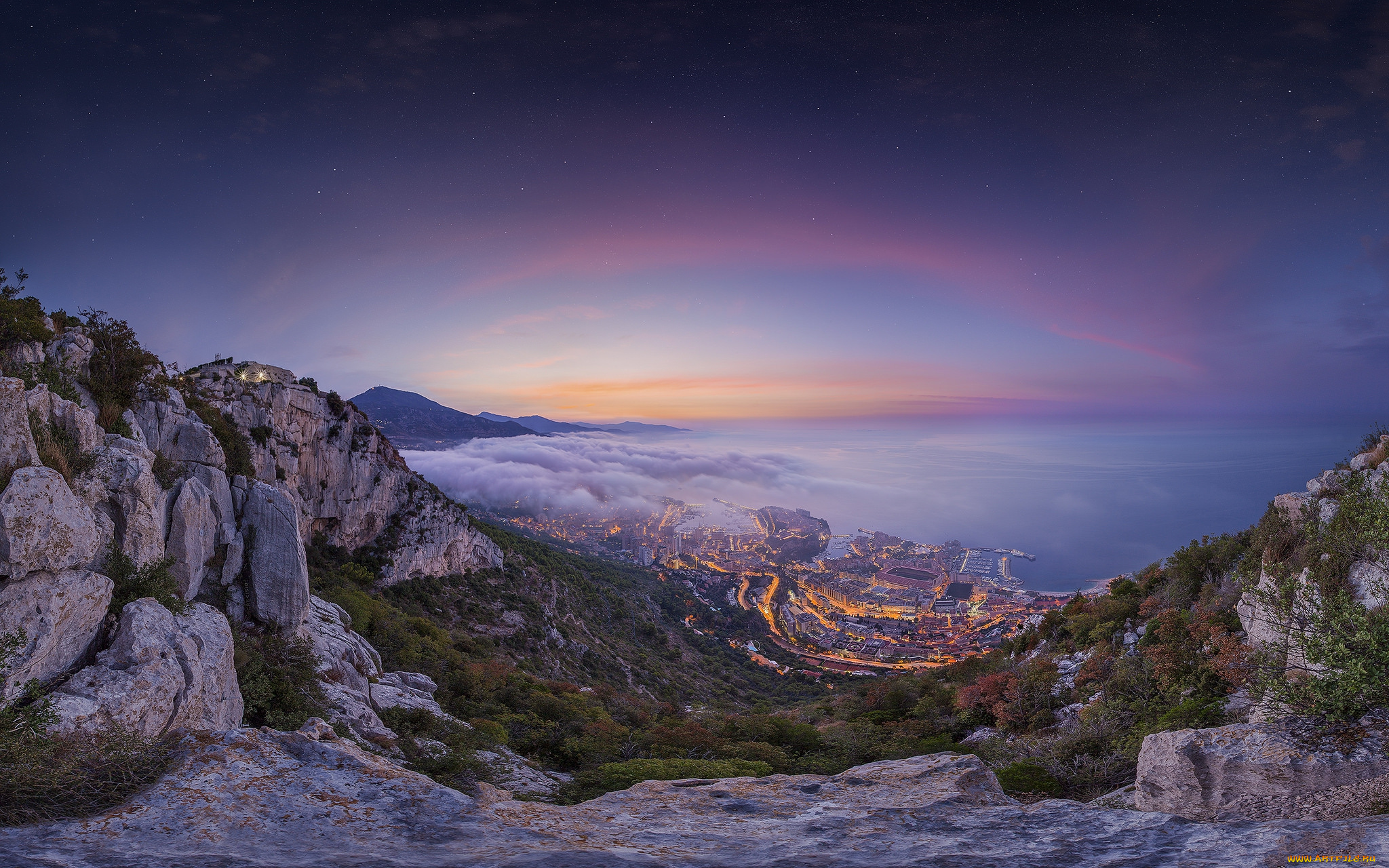 города, монако, , монако, княжество, побережье