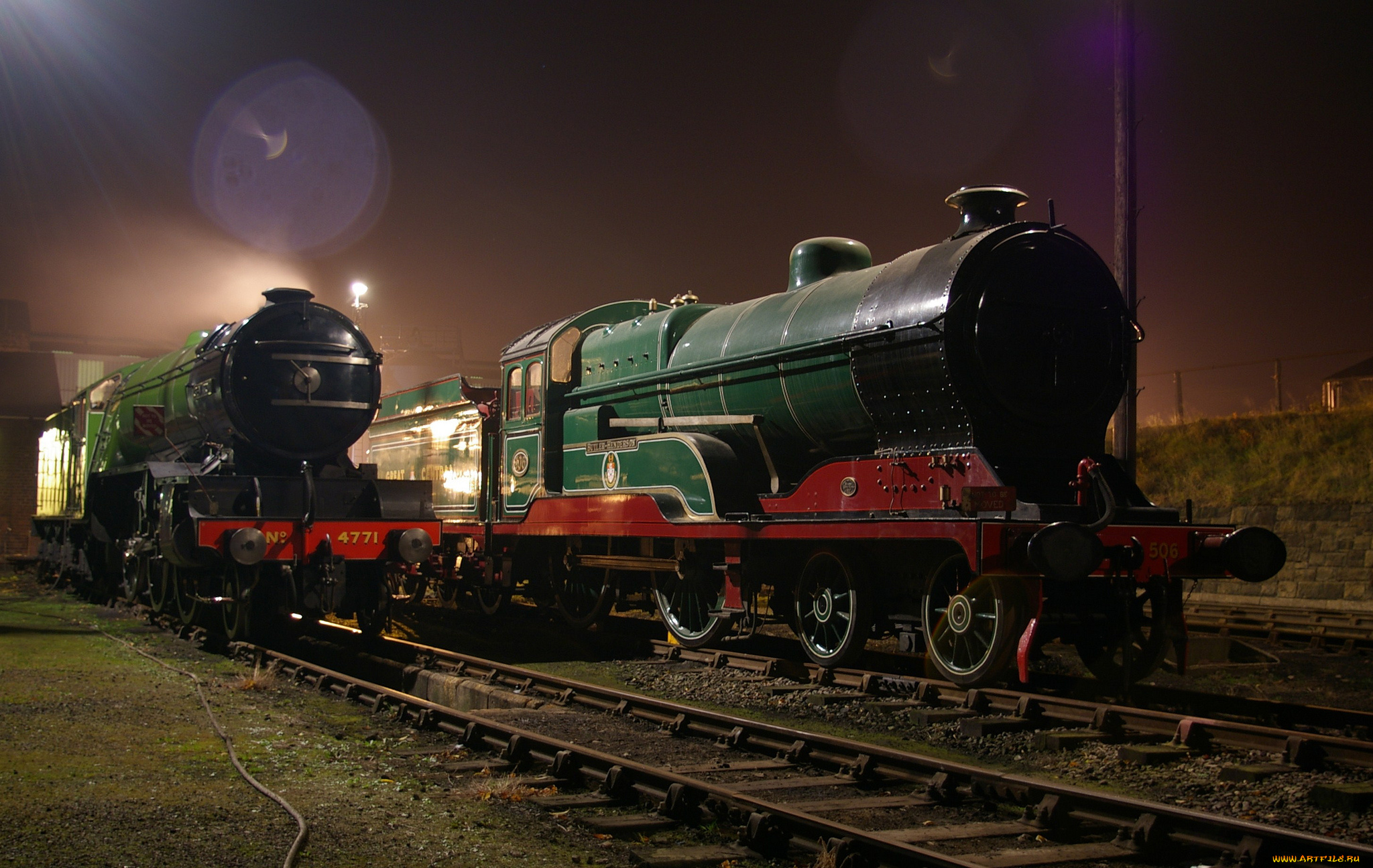 техника, паровозы, железная, дорога, рельсы, паровоз