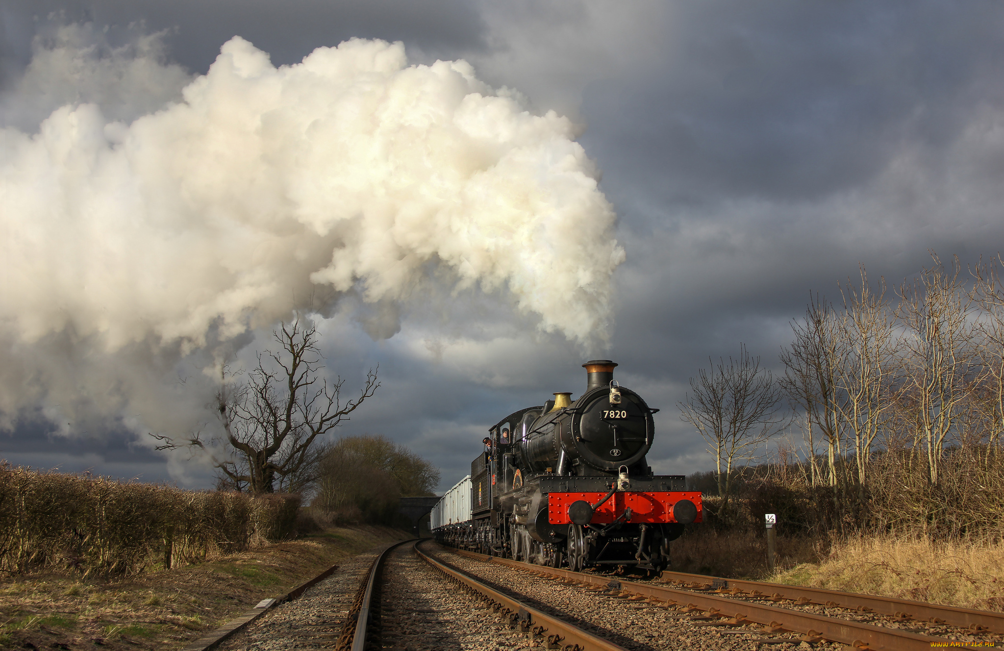 техника, паровозы, железная, дорога, рельсы, паровоз
