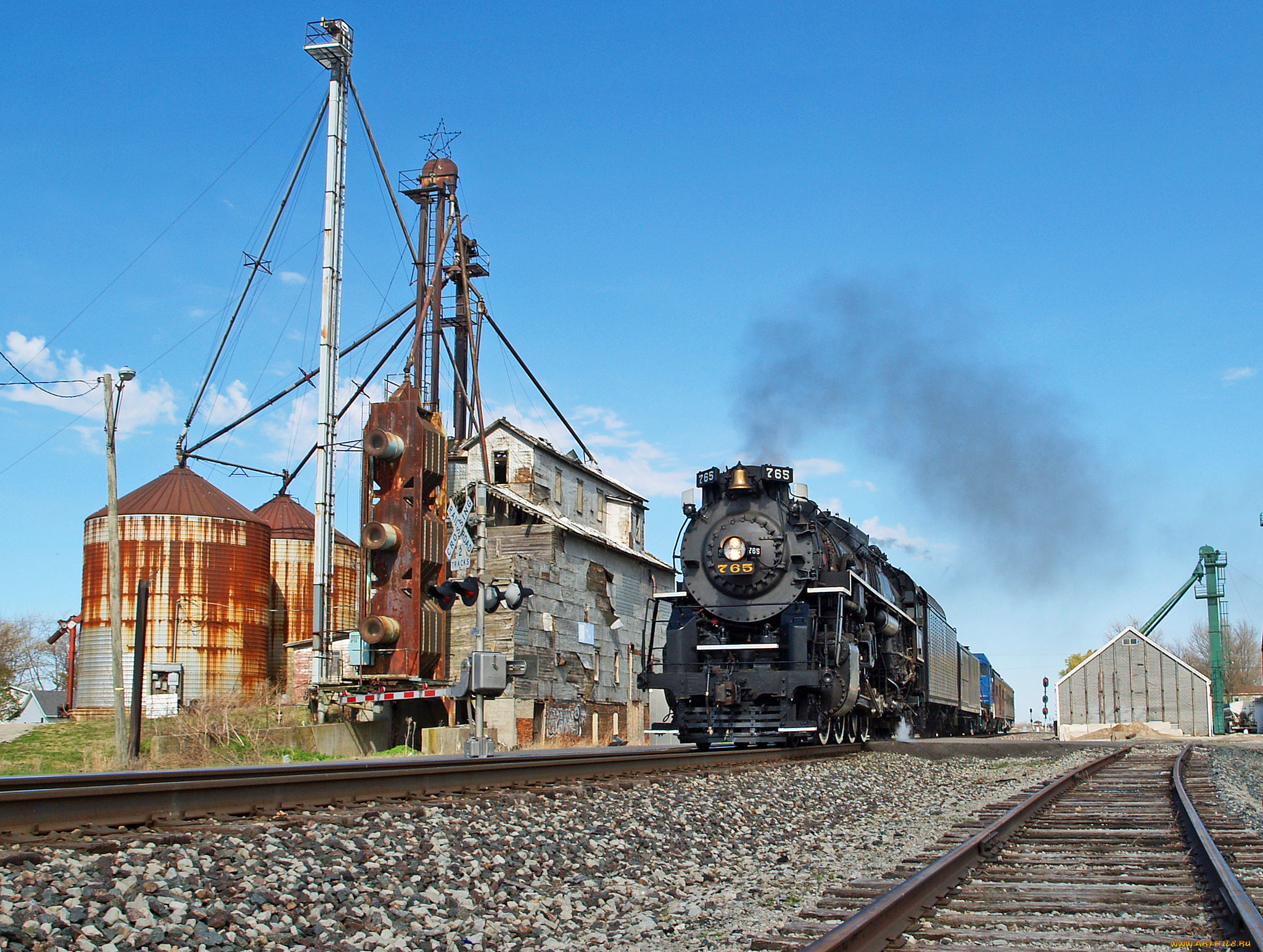 техника, паровозы, железная, дорога, рельсы, паровоз