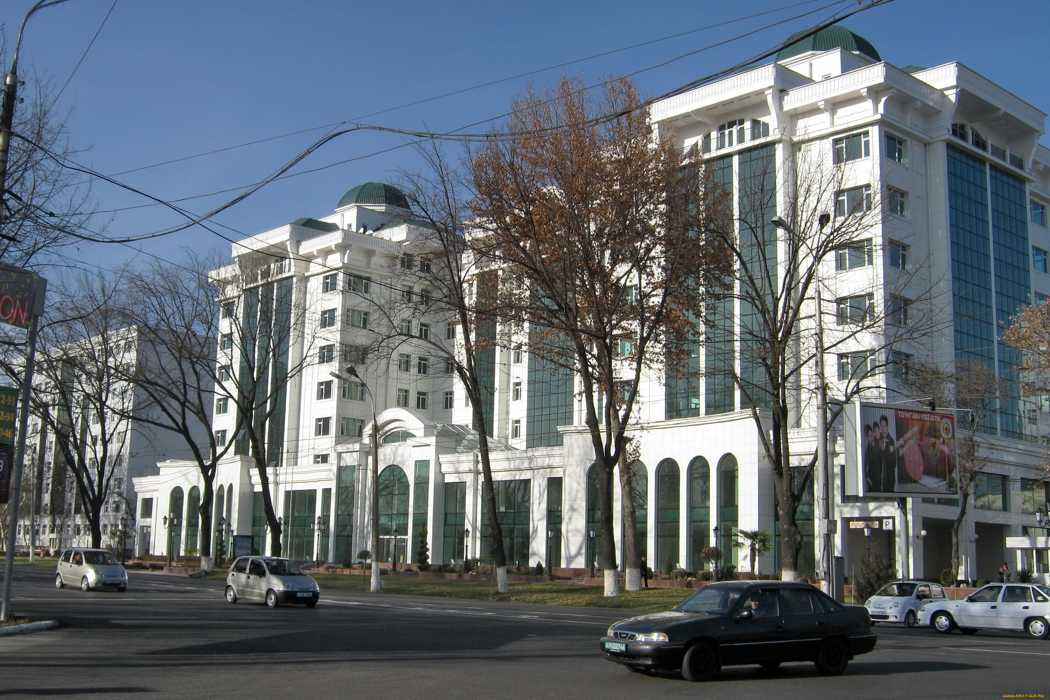 города, -, здания, , дома, осень, проспект, ташкент, центральный