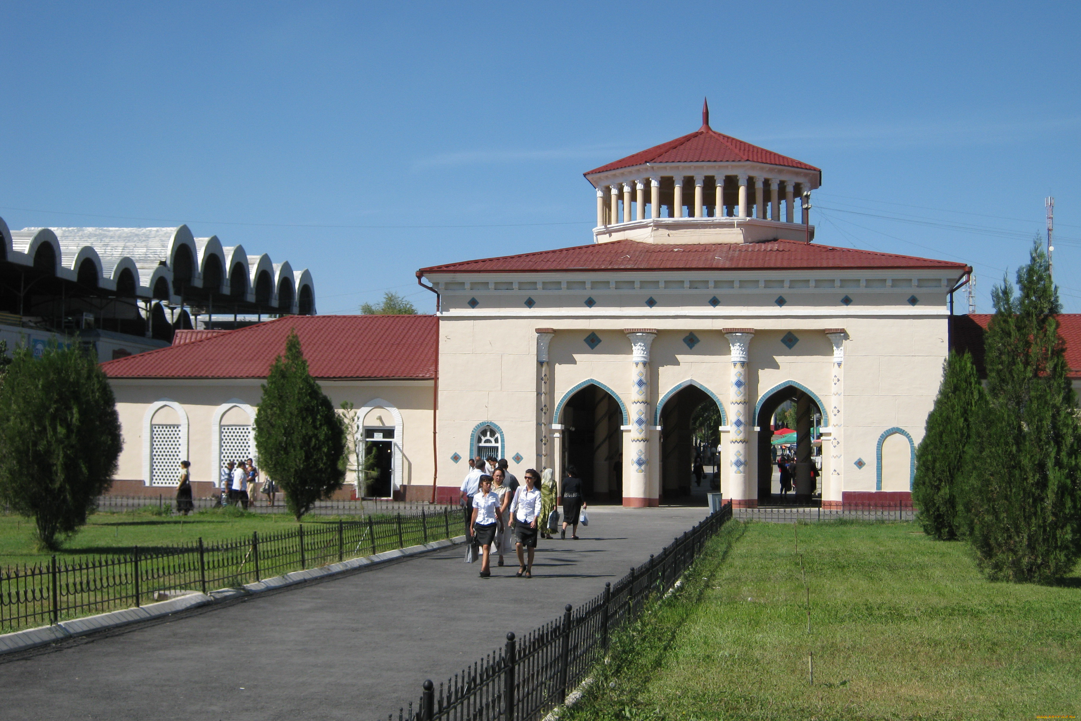 города, -, здания, , дома, Чорсу, базар, арка, восток, ташкент