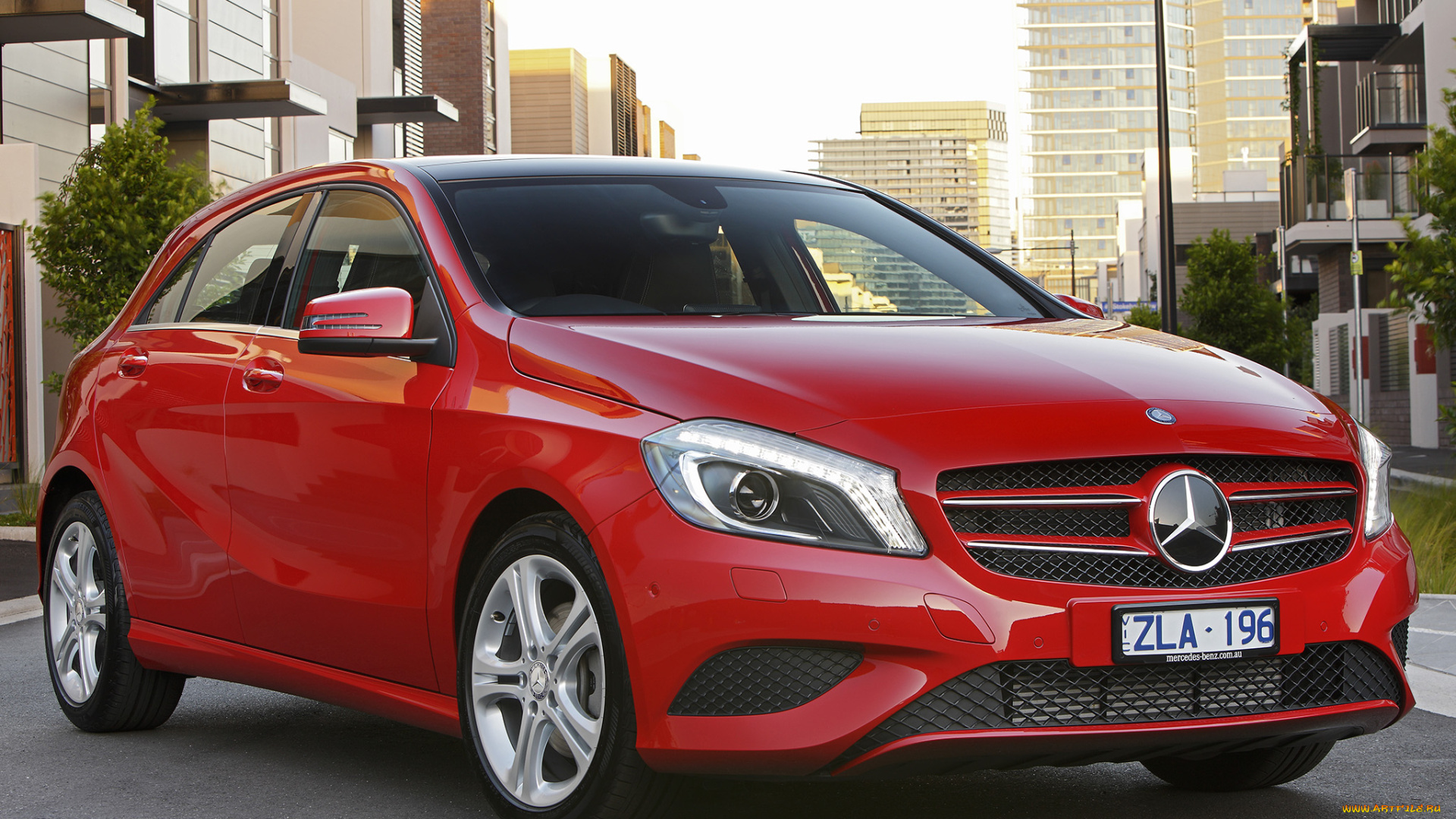 автомобили, mercedes-benz, a, 180, au-spec, w176, красный