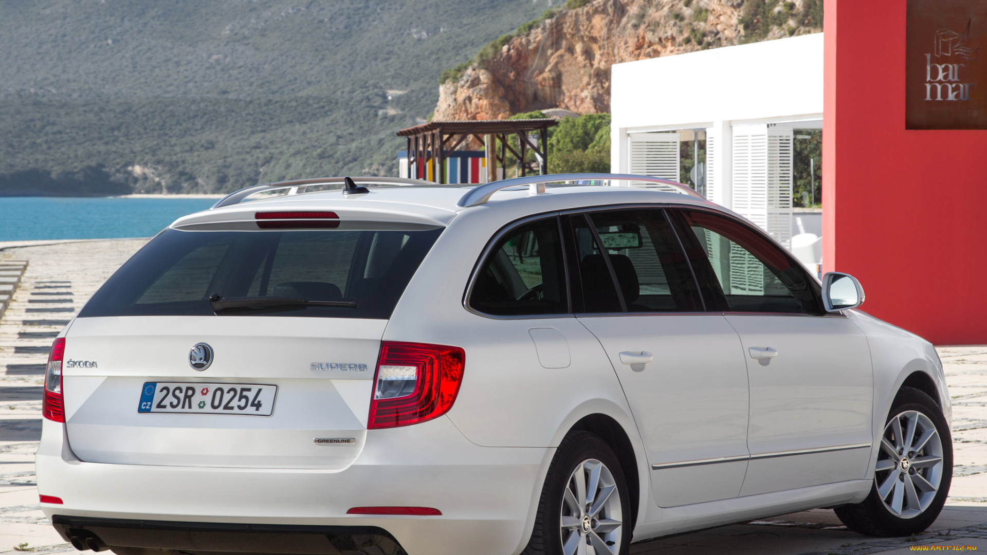 автомобили, skoda, greenline, superb, combi, 2013г