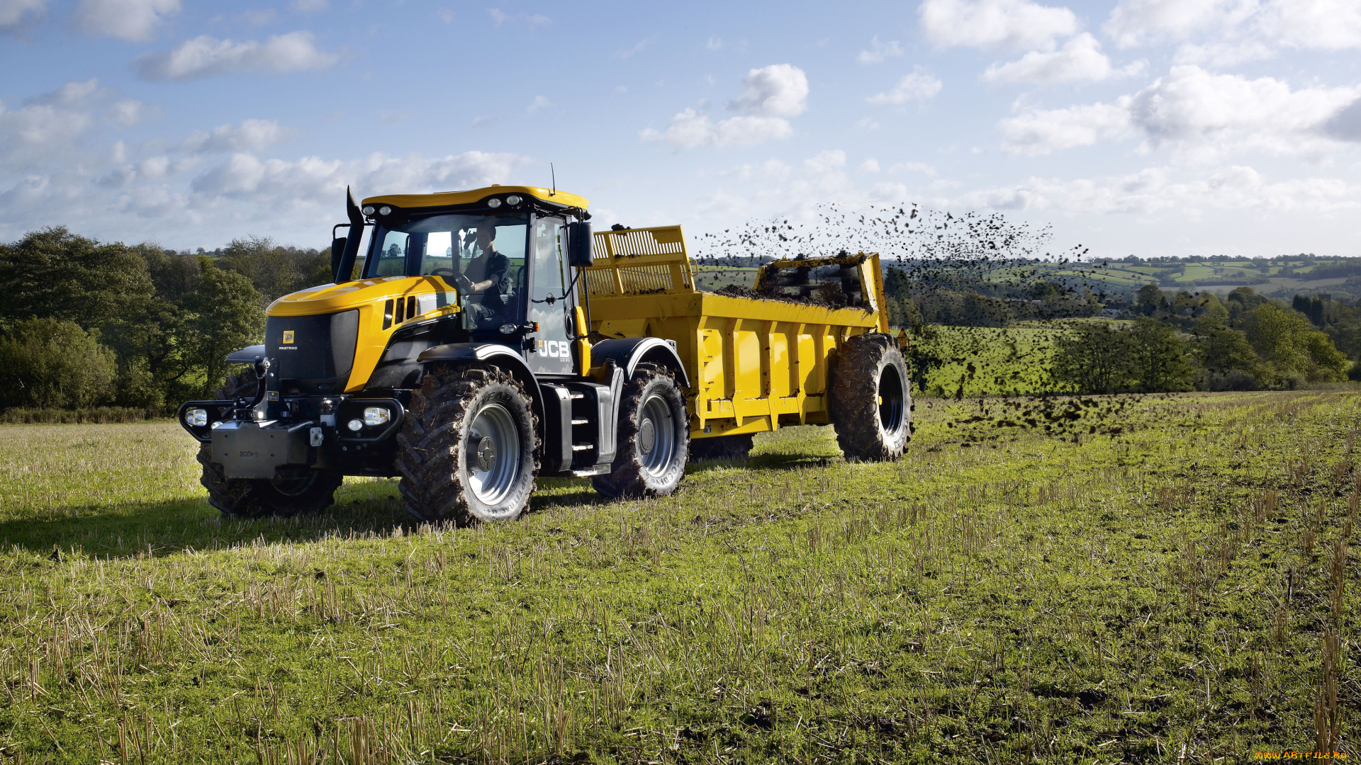 техника, тракторы, jcb, fastrac